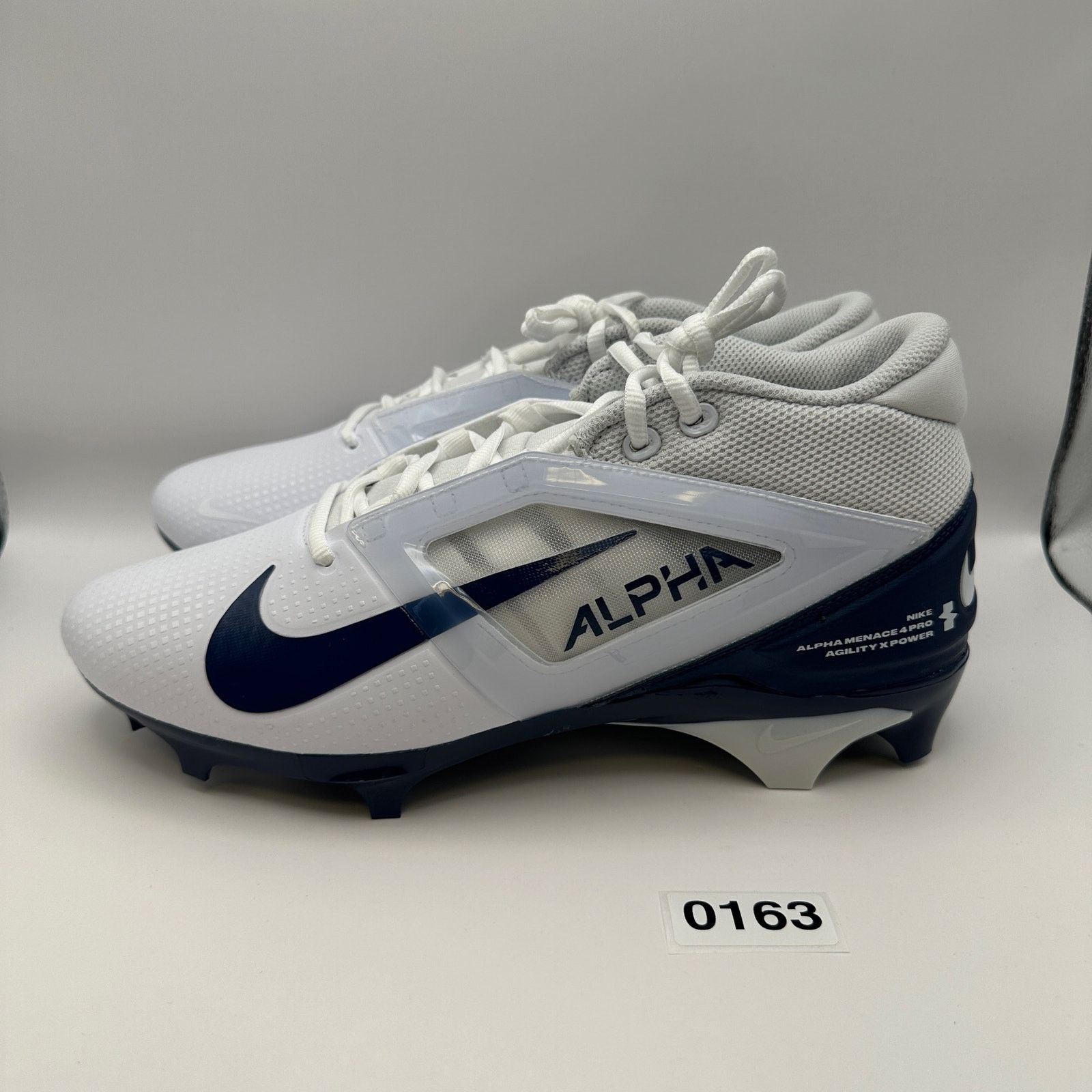 Nike NIKE Men's 9.5 Alpha Menace 4 PRO White/Navy FD7037-104 Size US 9.5 / EU 42-43 - 3 Thumbnail