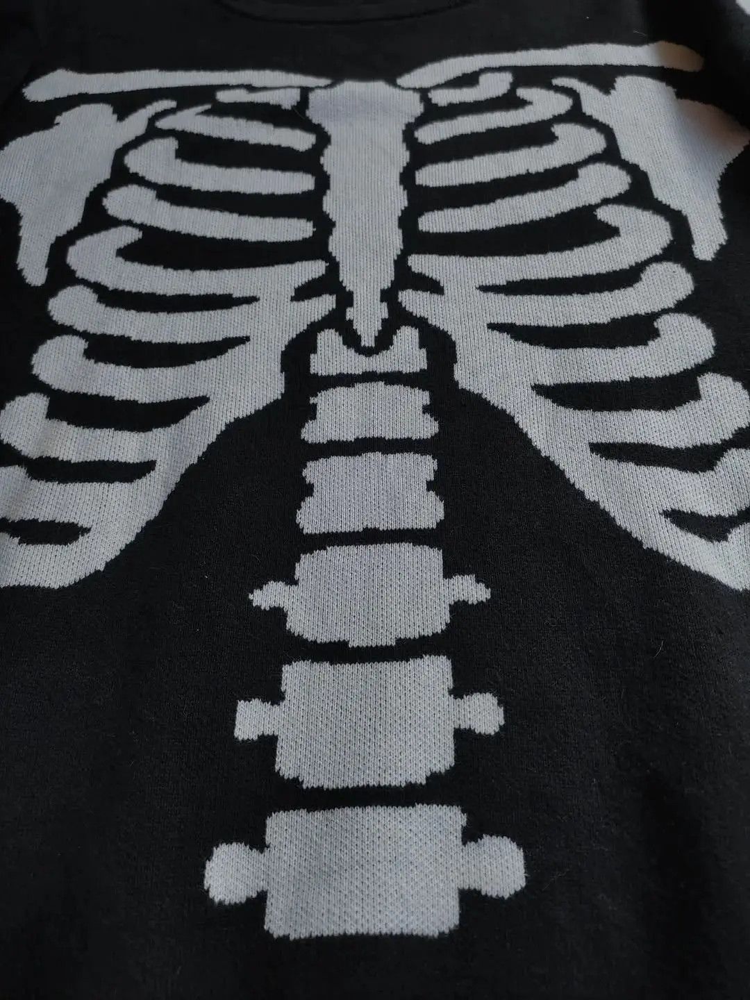 Japanese Brand Dangerfield Skeleton sweters Size US L / EU 52-54 / 3 - 3 Thumbnail