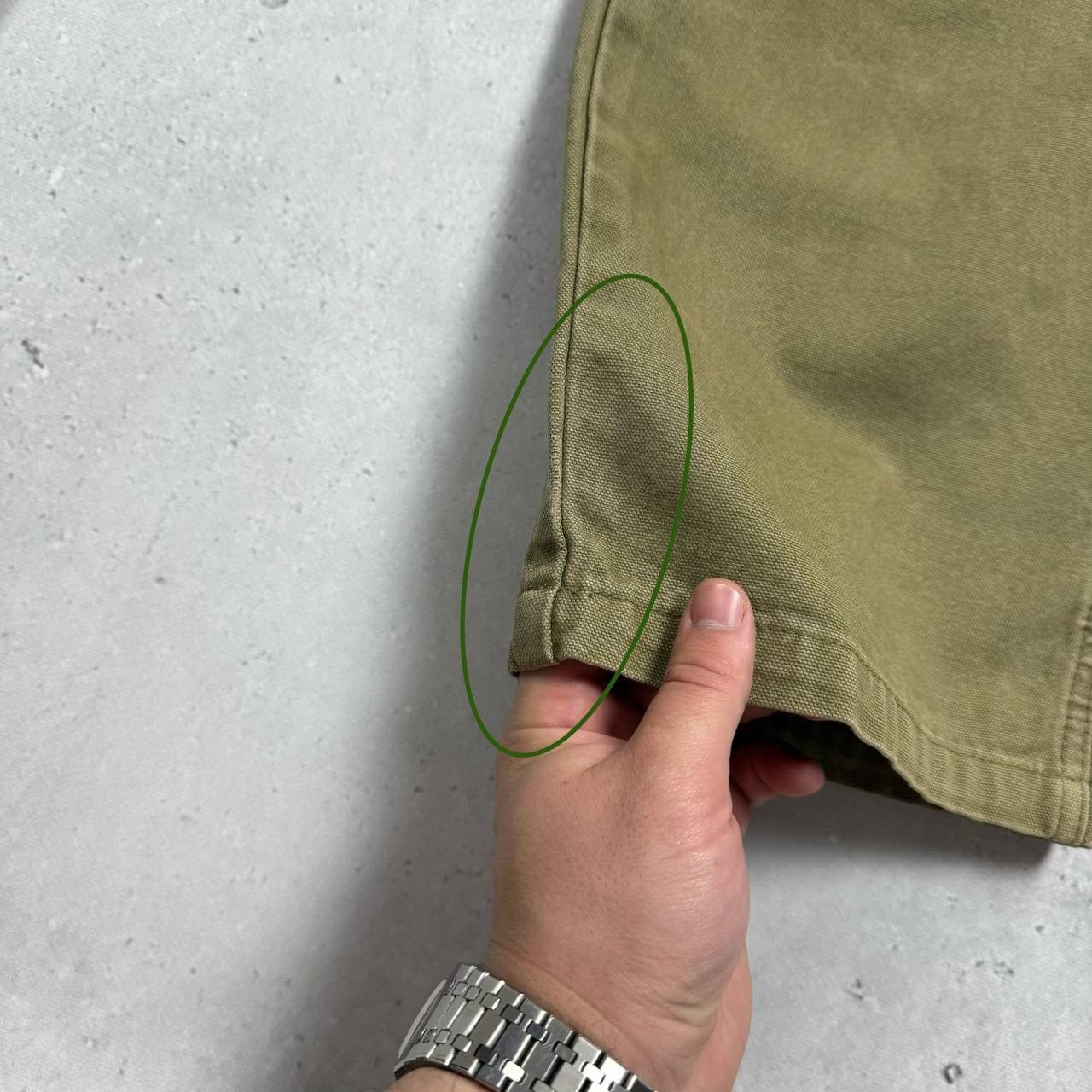 Quiksilver Vintage 2000s Quiksilver Barney Canvas Carpenter Pants Khaki Size US 31 - 11 Thumbnail