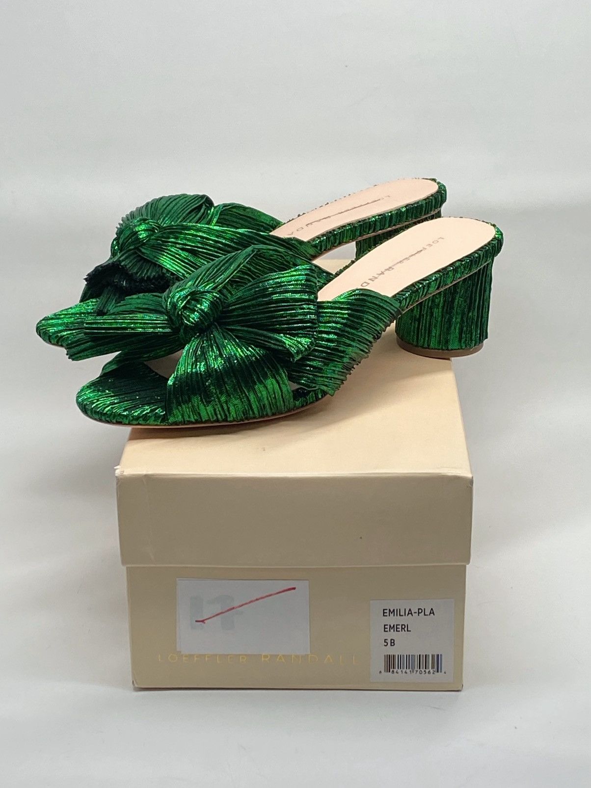 Loeffler Randall Loeffler Randall Emilia 50MM Pleated Knotted Mules size 5 Size US 5 / IT 35 - 12 Thumbnail