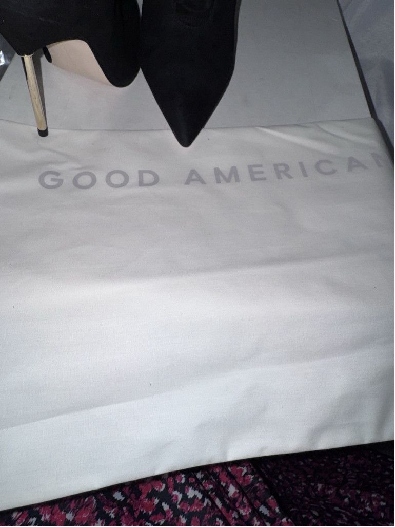 Good American Good American Shoes 7.5 Black Suede Booties Stiletto Heel Size US 7.5 / IT 37.5 - 11 Thumbnail