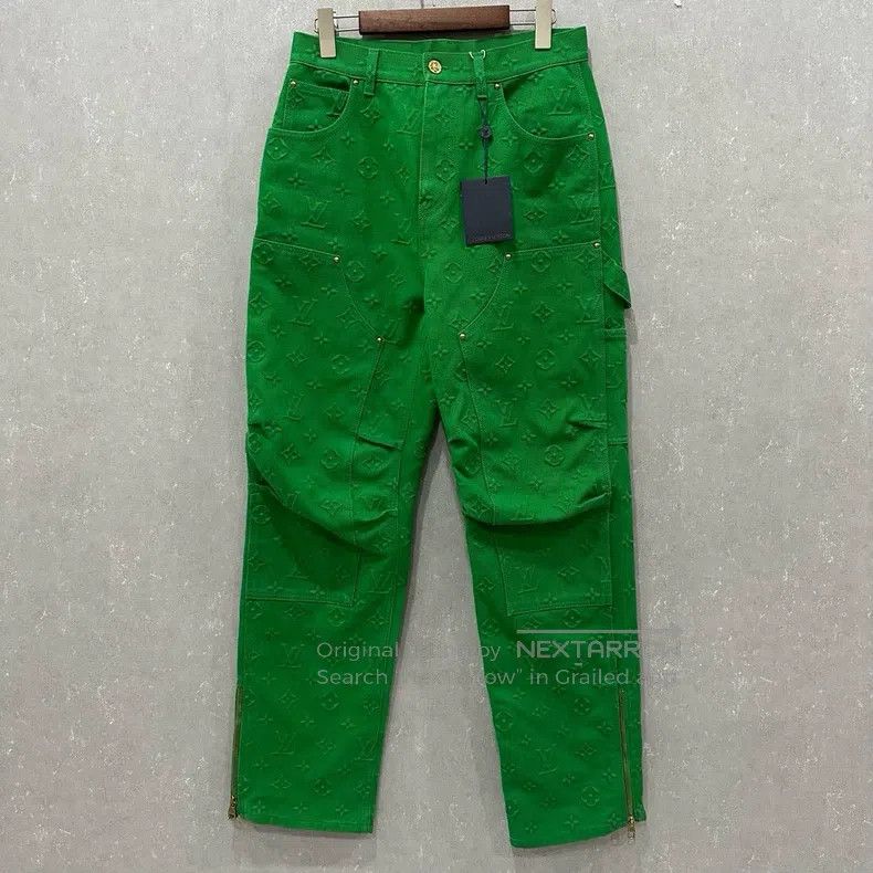 Louis Vuitton Louis Vuitton Green Logging Pants Size US 30 / EU 46 - 1 Thumbnail