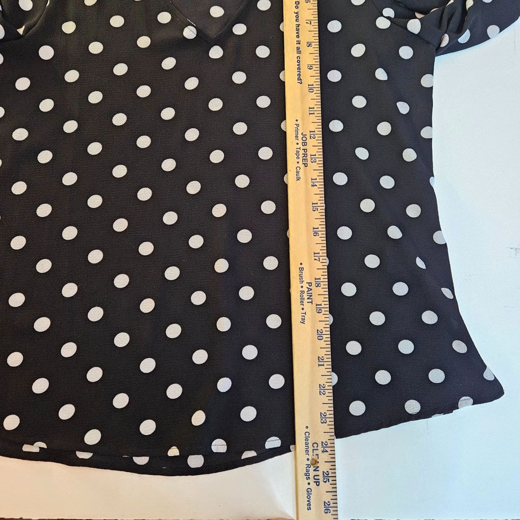 Vintage Cece Black White Polka Dot Tie Sleeve V-Neck Casual Blouse XS Women Size XS / US 0-2 / IT 36-38 - 4 Thumbnail