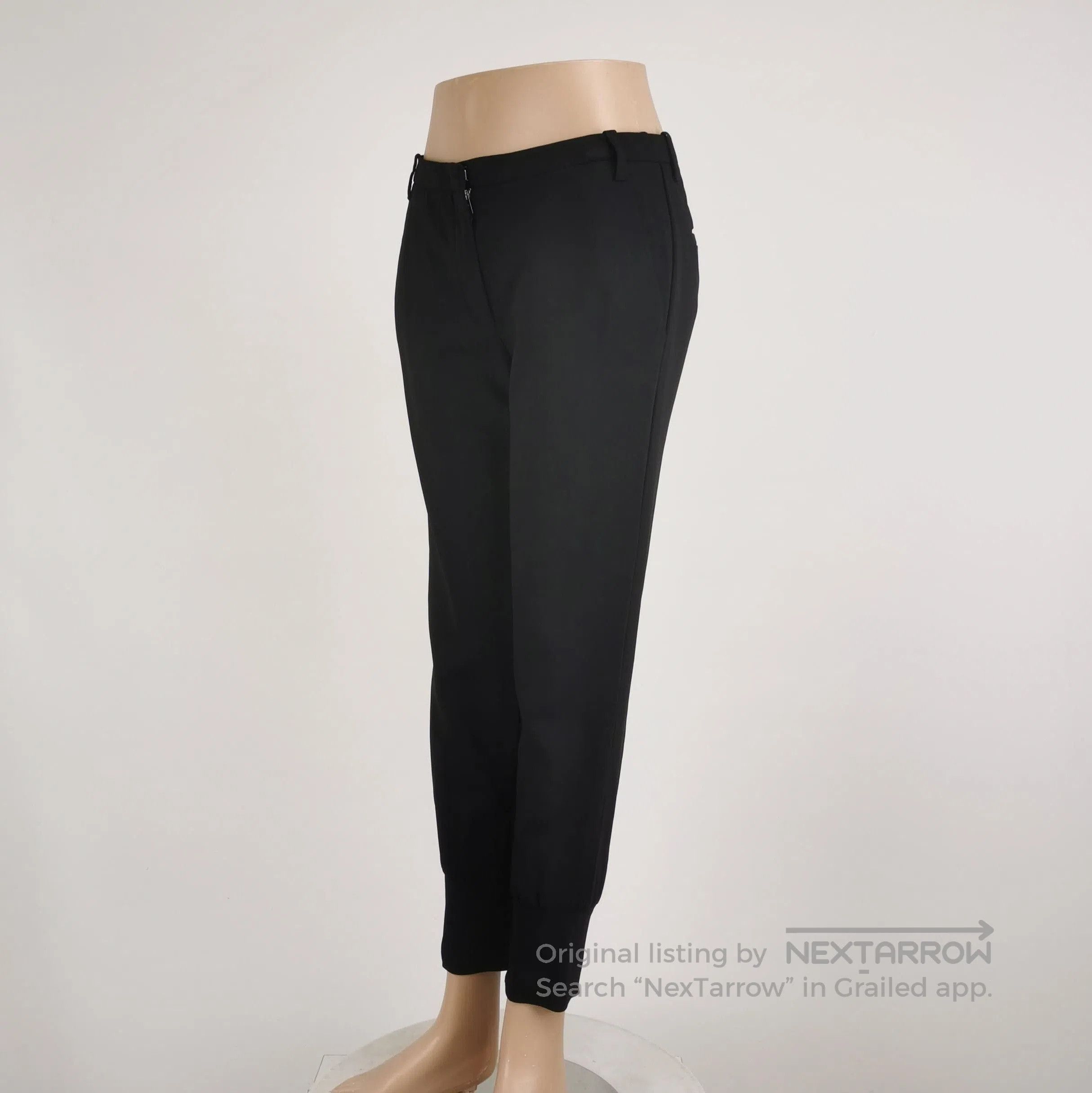 Prada Prada Elegant Black Slim Fit Trousers . Size 39" - 2 Thumbnail