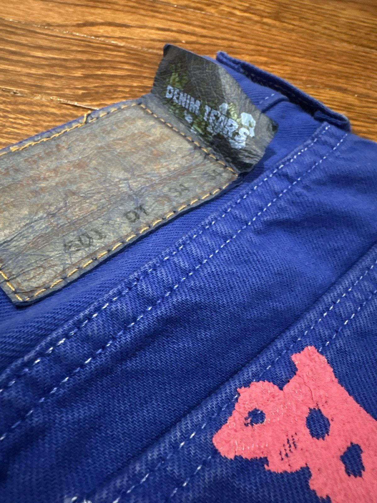 (B).Stroy × DENIM TEARS Denim Tears Bstroy Tears 501 Jeans Size US 32 / EU 48 - 4 Thumbnail