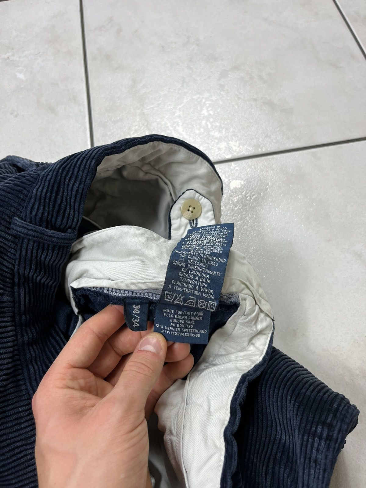Polo Ralph Lauren × Ralph Lauren × Vintage Vintage 90s Polo Ralph Lauren heavy corduroy pants trousers Size US 34 / EU 50 - 21 Thumbnail