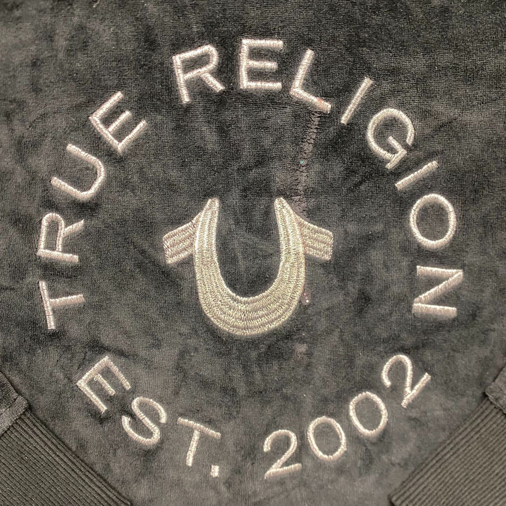 True Religion Vintage Y2K True Religion Velour Horseshoe Logo Hoodie Size US XS / EU 42 / 0 - 4 Thumbnail