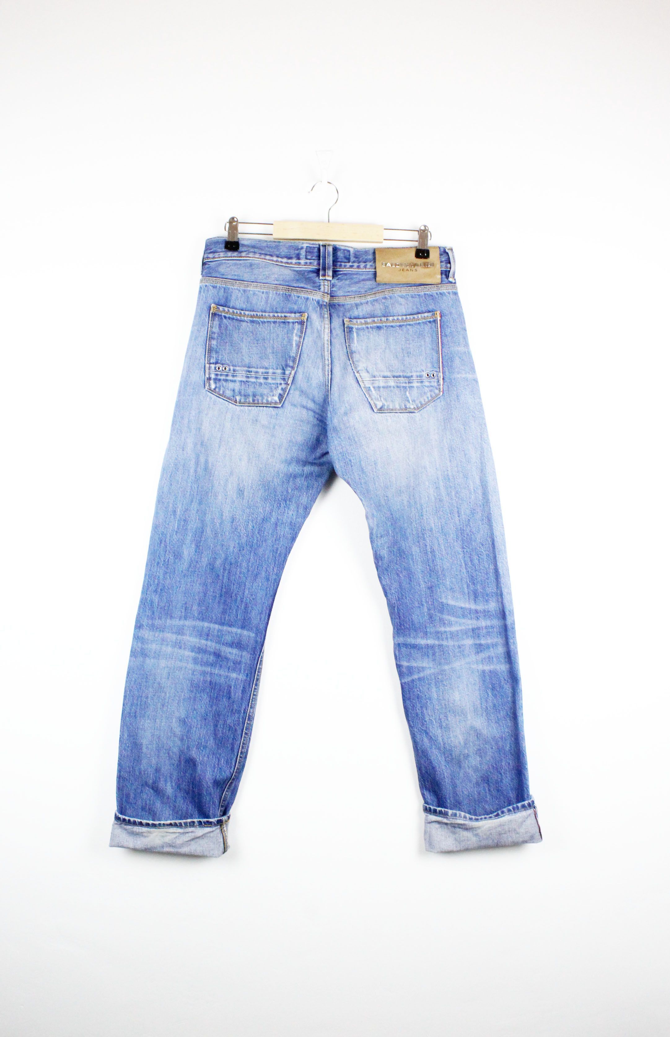 Baldessarini × Self Edge Baldessarini Washed Blue Jeans Selvedge Denim Pants Size US 33 - 4 Thumbnail