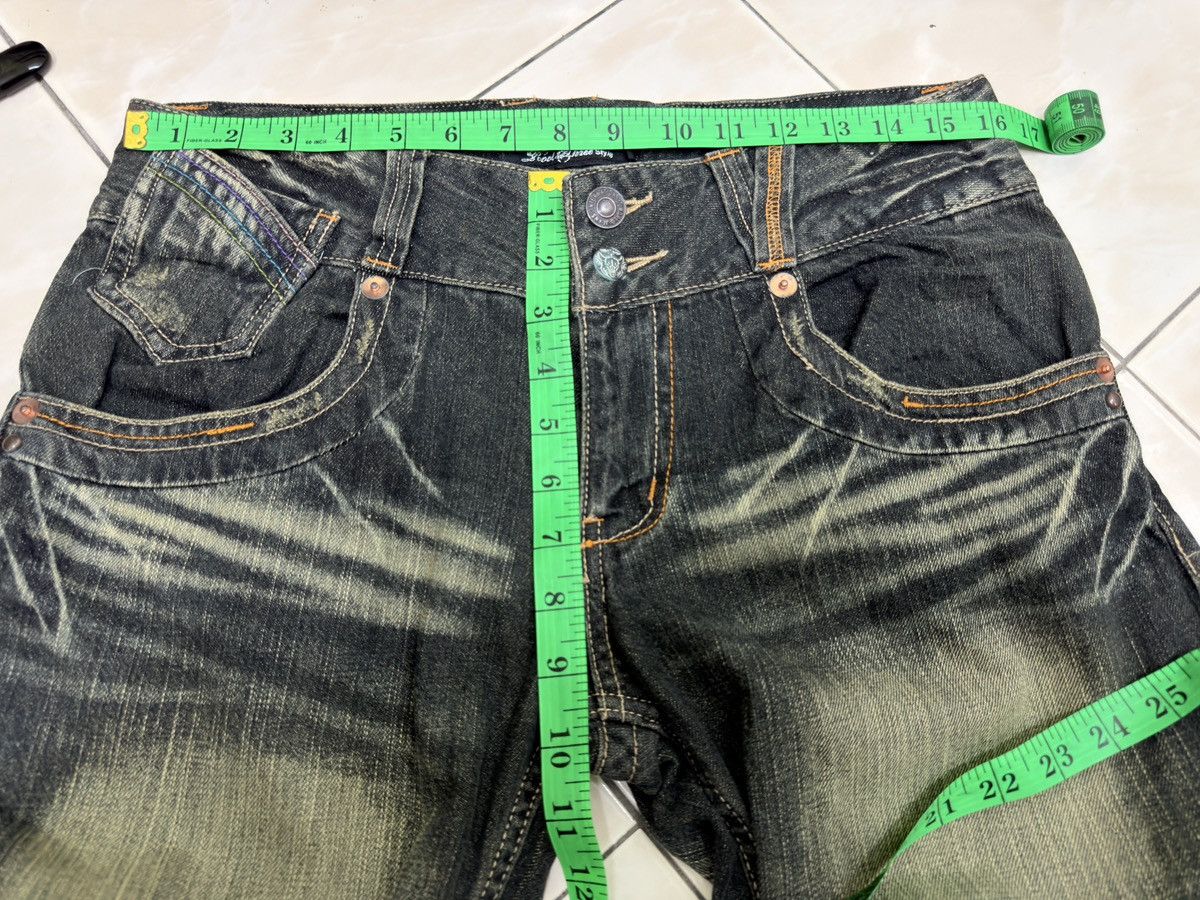 Hysteric Glamour Root Three Muddy Wash Back Buckle Y2K Straight Denim Jeans Size US 31 - 16 Thumbnail
