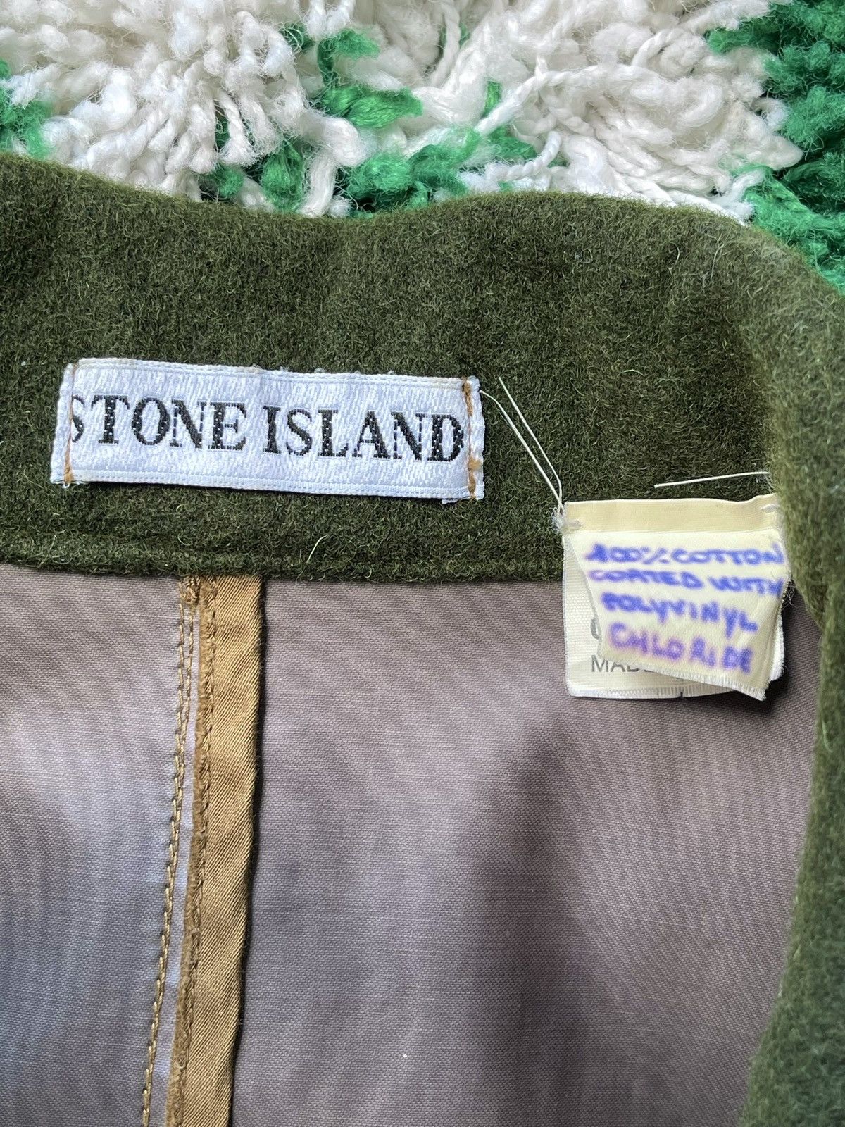 C.P. Company × Massimo Osti × Stone Island Stone Island 1994 Raso Gommato Raincoat sample Size US XL / EU 56 / 4 - 3 Thumbnail