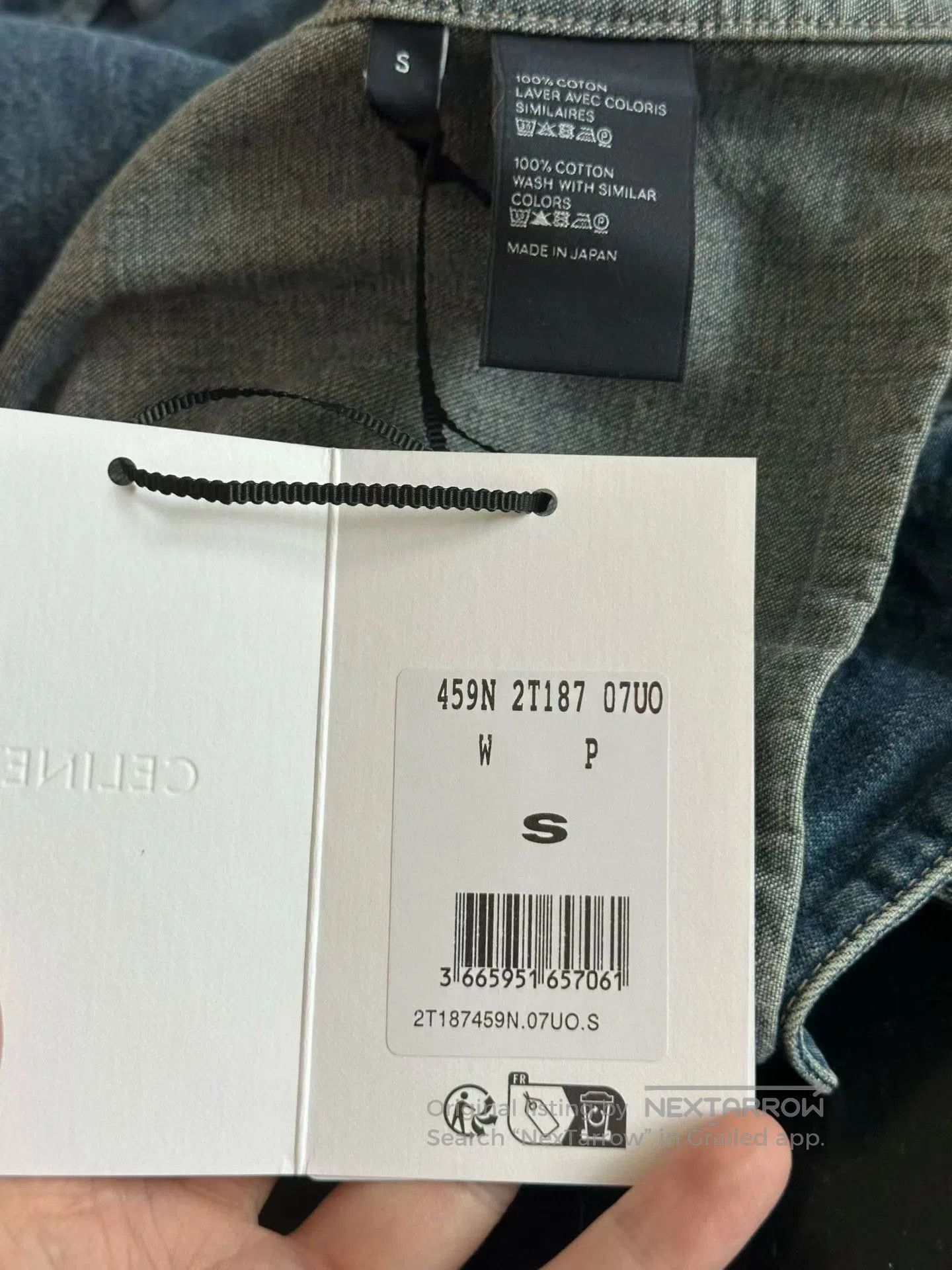 Celine Celine Blue Denim Cropped Shirt. Size S / US 4 / IT 40 - 4 Thumbnail