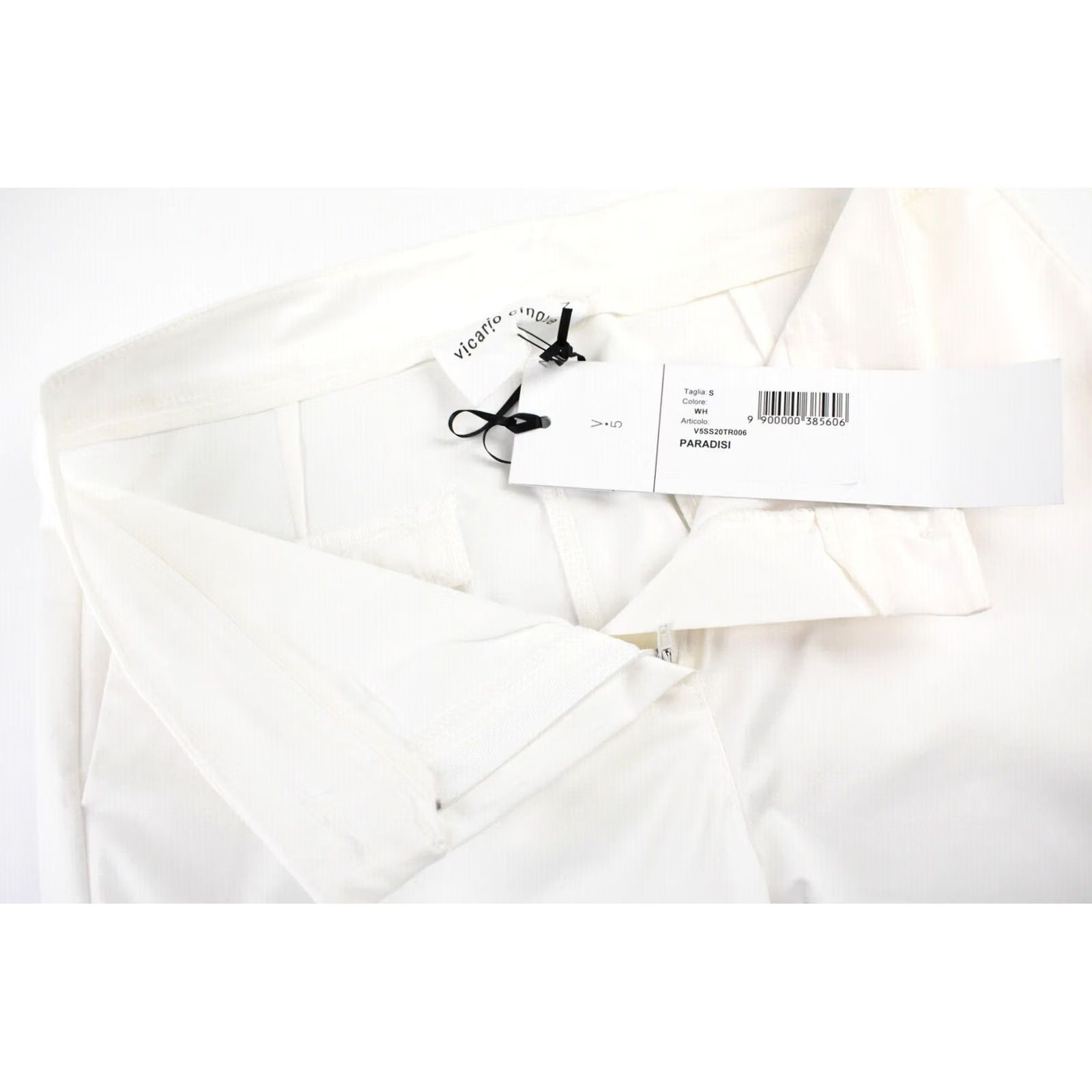 Paradise VICARIO CINQUE Cap Womens S White Paradisi Trousers Women Bootcut Capri Size 28" / US 6 / IT 42 - 4 Thumbnail