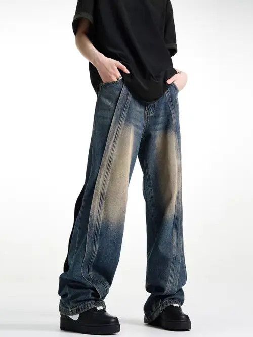 Japanese Brand Hazaki x Hino High Street Vintage Loose Jeans Blue Size US 32 / EU 48 - 2 Thumbnail
