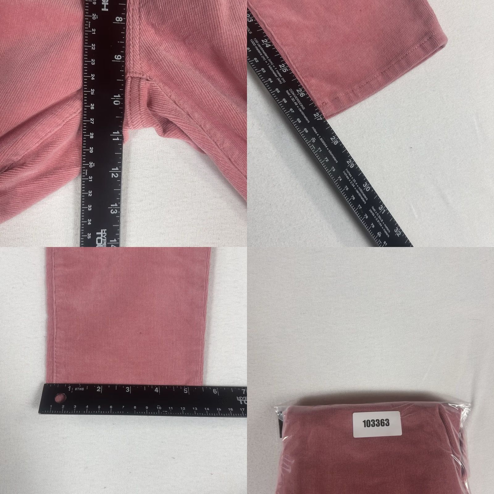 J.Crew J.Crew Corduroy Chino Pants Womens 26 Pink Casual Mid Rise Workwear Office Prep Chino Pants Stretch Regular Womens Size 26" / US 2 / IT 38 - 9 Thumbnail