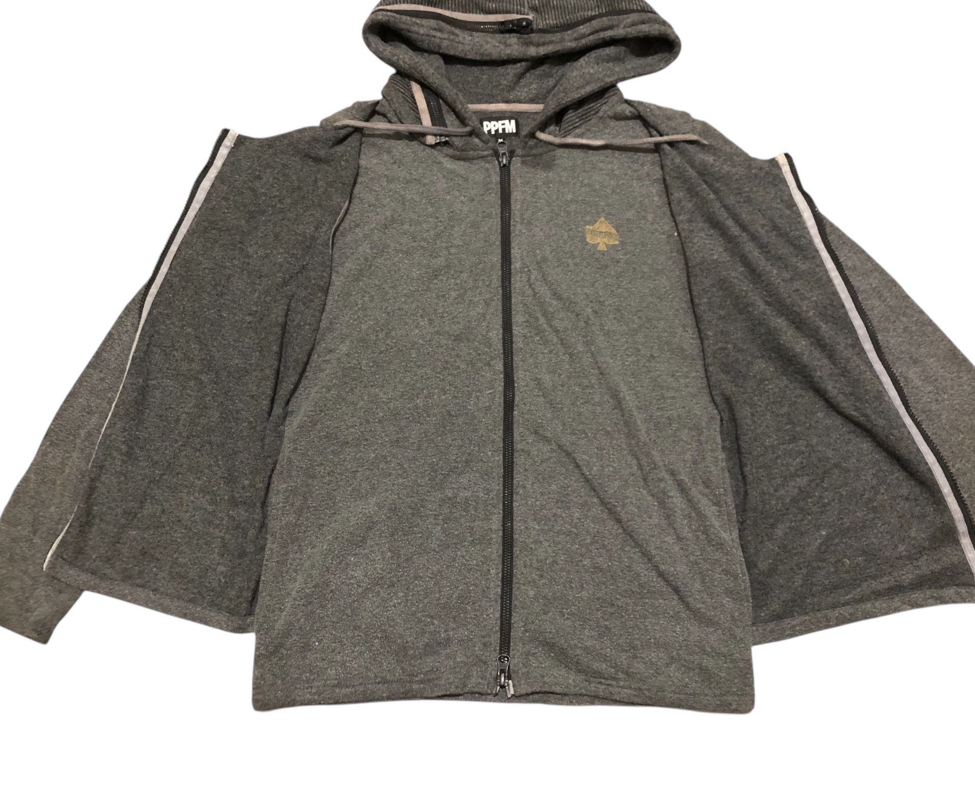 Japanese Brand 🔥Y2K PPFM Zipper Hoodie 2way Avant Garde Gothic Size M / US 6-8 / IT 42-44 - 8 Thumbnail