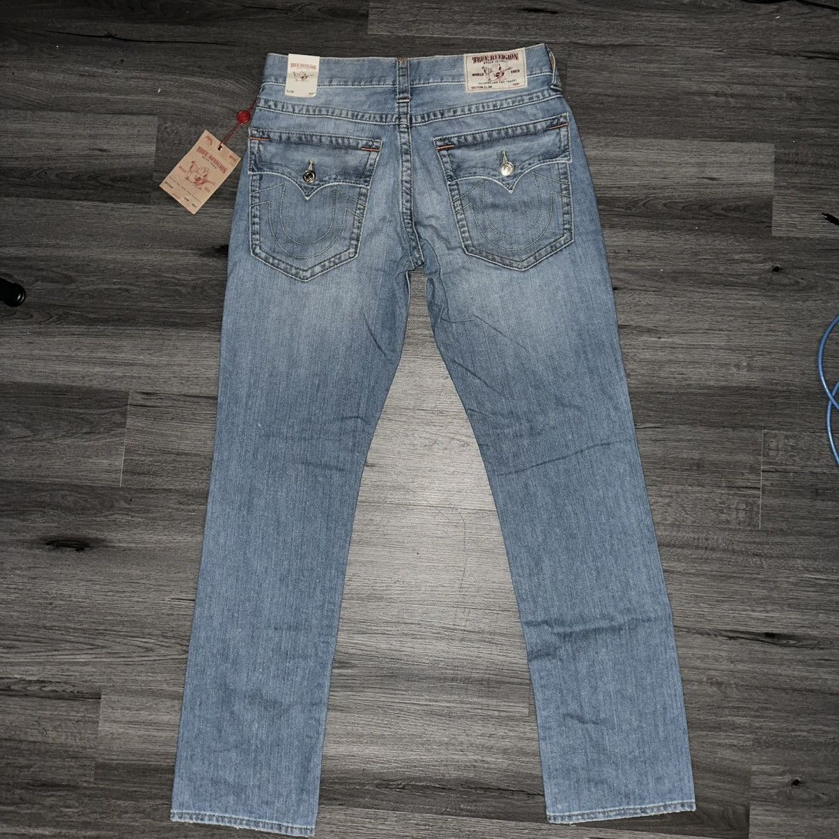 True Religion Light blue slim true religion jeans Size US 33 - 2 Thumbnail