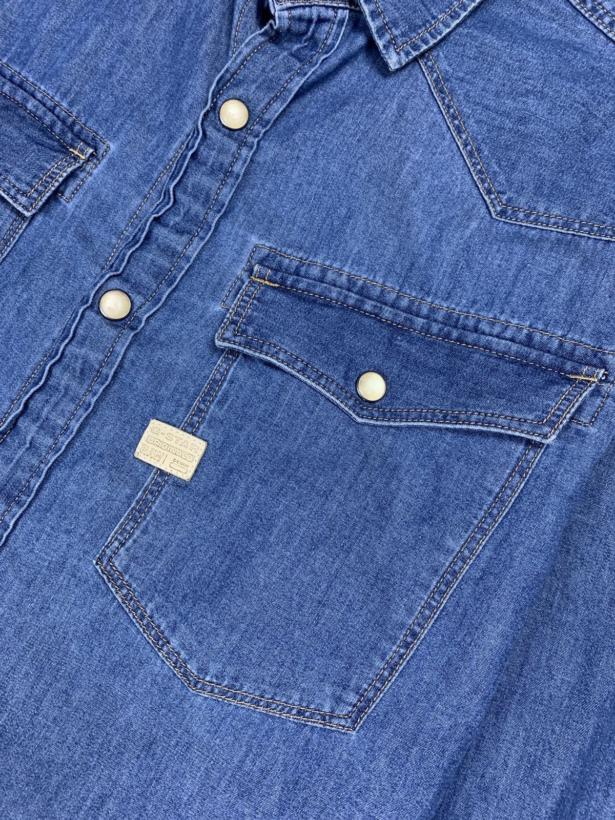 G-Star G-Star Raw 3301 Denim Shirt Buttons Up Long Sleeve Men’s S Size US S / EU 44-46 / 1 - 5 Thumbnail