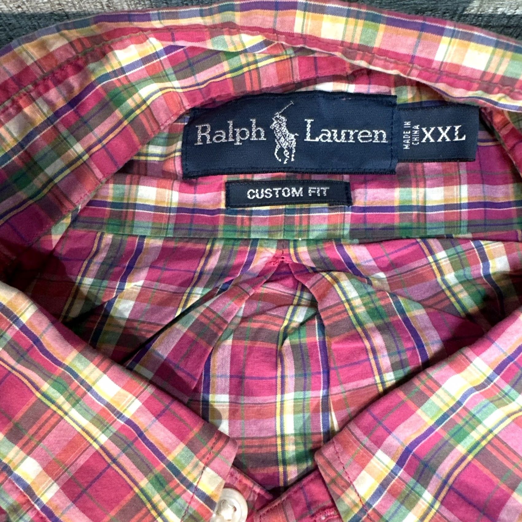 Ralph Lauren Ralph Lauren Button-Down XXL Shirt Pink Plaid Classic Fit Long Sleeve Multicolor Cotton Knit Button-Up Mens Size US XXL / EU 58 / 5 - 2 Thumbnail