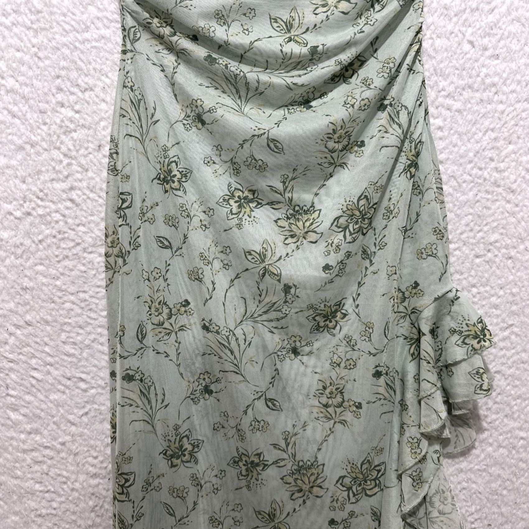 Vintage Peppermayo Maxi Dress Yellow Floral Sleeveless Strapless Ruffle NWT Size 4 Women Size S / US 4 / IT 40 - 6 Thumbnail