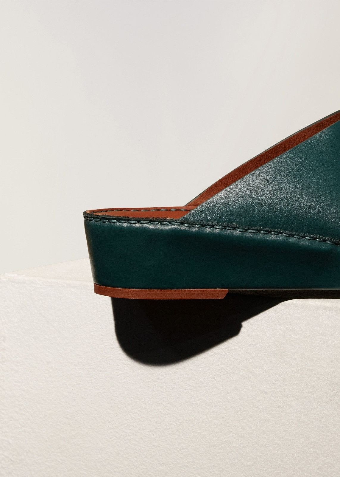 Loro Piana o1srvl11e1024 Open Toe Sandal in Dark Green Size US 8 / EU 41 - 6 Thumbnail