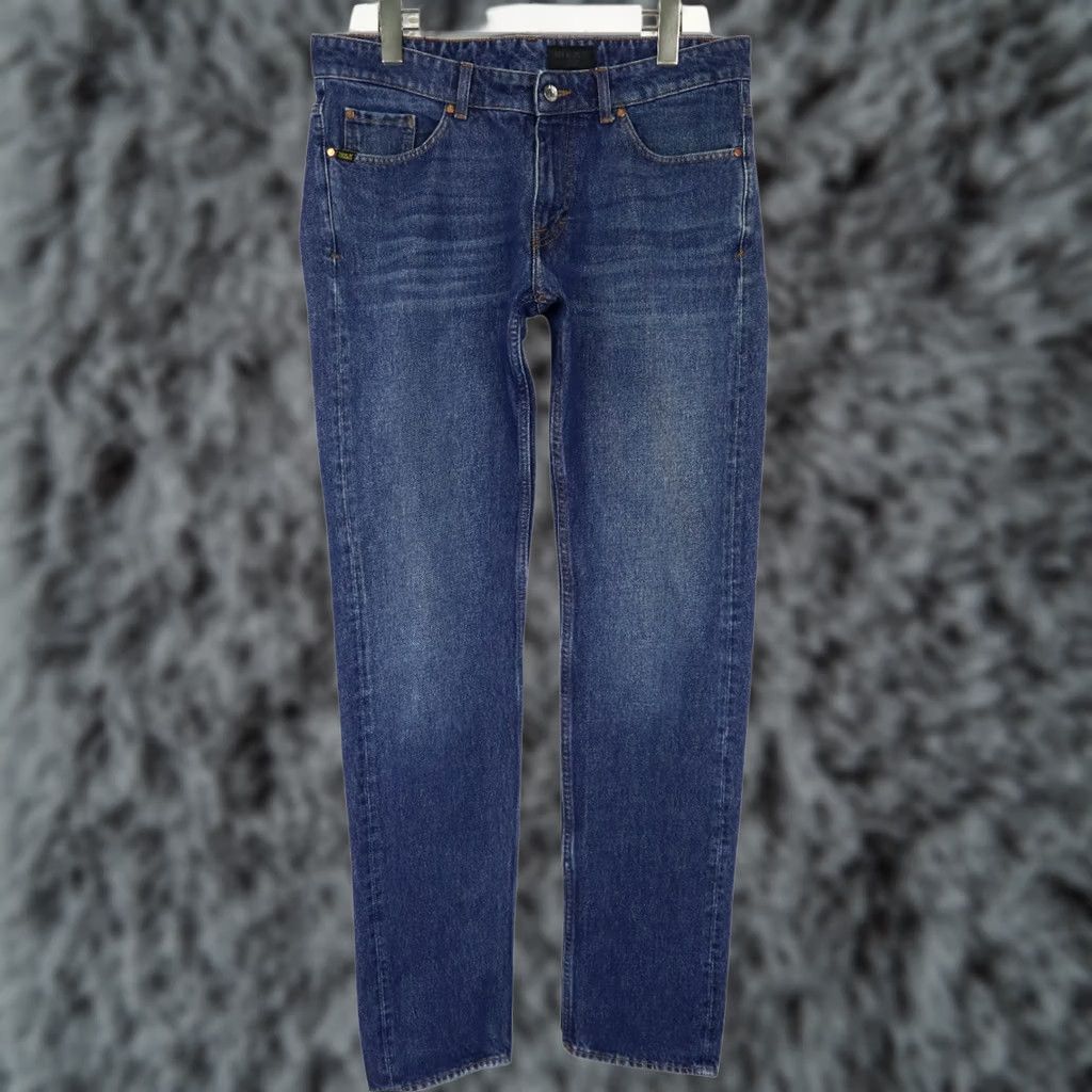 Tiger of Sweden TIGER OF SWEDEN Jeans Straight Men W32/L34 Blue Denim Whiskers Faded Zip Fly Size US 32 / EU 48 - 1 Thumbnail