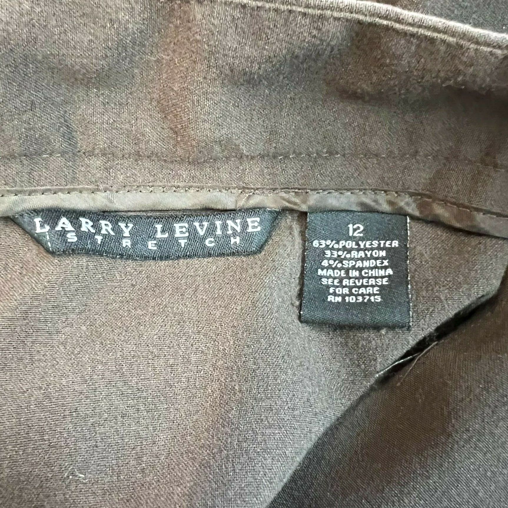 Vintage Larry Levine Skirt Women Flared Midi Black Striped Stretch Front Pockets Size 12 Size 34" / US 12 / IT 48 - 7 Thumbnail