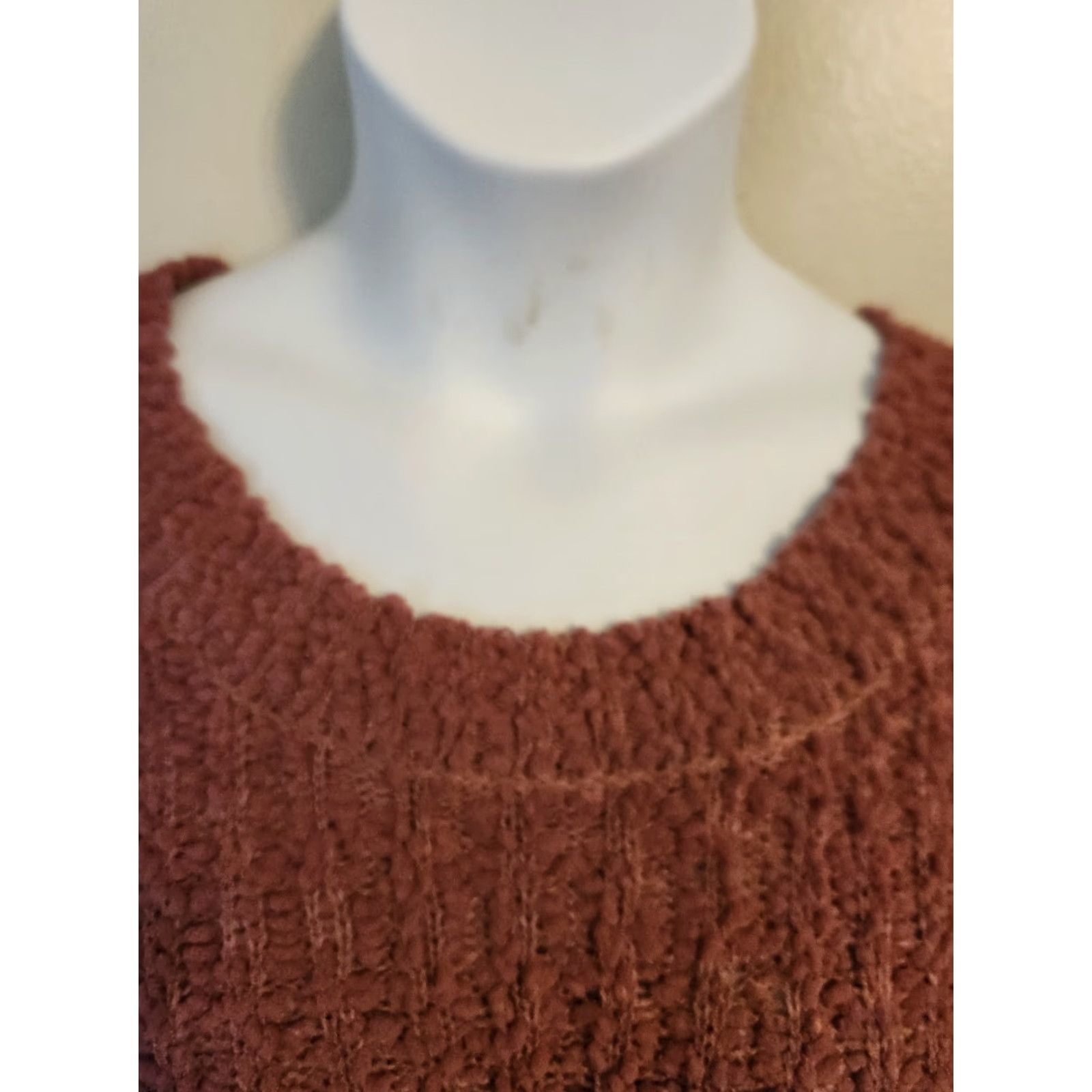 Pinko Wallpapher Pink Ribbed Popcorn Long Sleeve Sweater 2X XXL Women's Pullover Split Round Neck Casual Knit Size XXL / US 16-18 / IT 52-54 - 2 Thumbnail