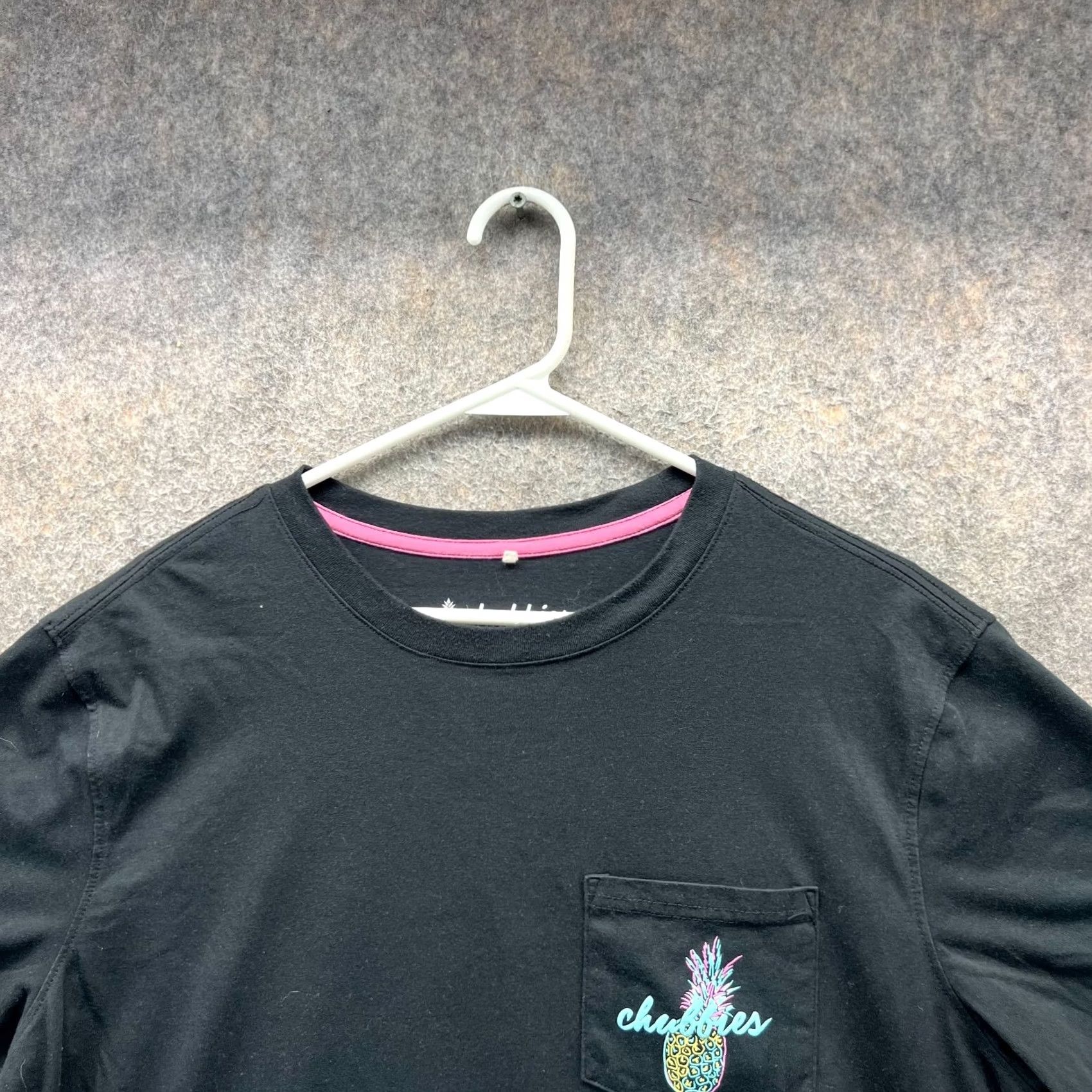Chubbies Chubbies Adult Large Shirt Pocket Tee - Pineapple of My Eye Black Size US L / EU 52-54 / 3 - 6 Thumbnail