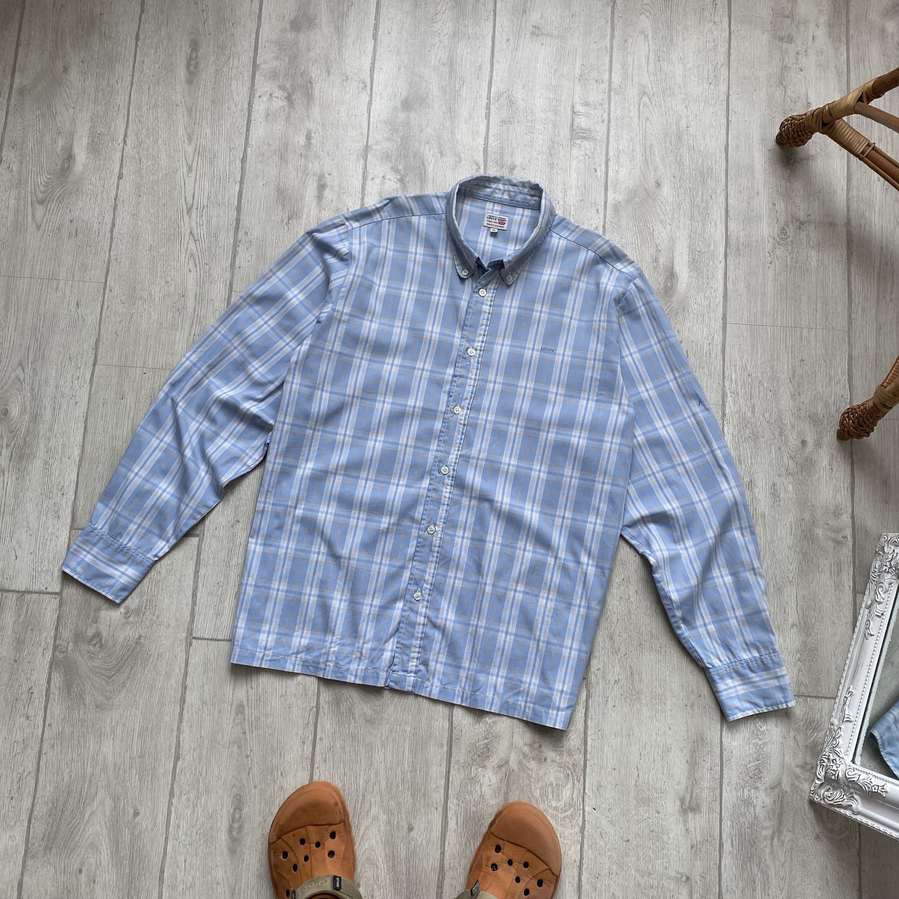 Levi's Vintage Clothing 👔 Vintage 90s Levi's Flannel Shirt Travis Scott style Y2K Size US XL / EU 56 / 4 - 9 Thumbnail