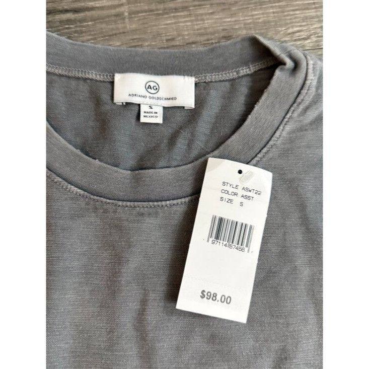 AG Adriano Goldschmied NWT Adriano Goldschmied AG Jeans Wesley Crew Boxy Tee Stone Size US S / EU 44-46 / 1 - 3 Thumbnail