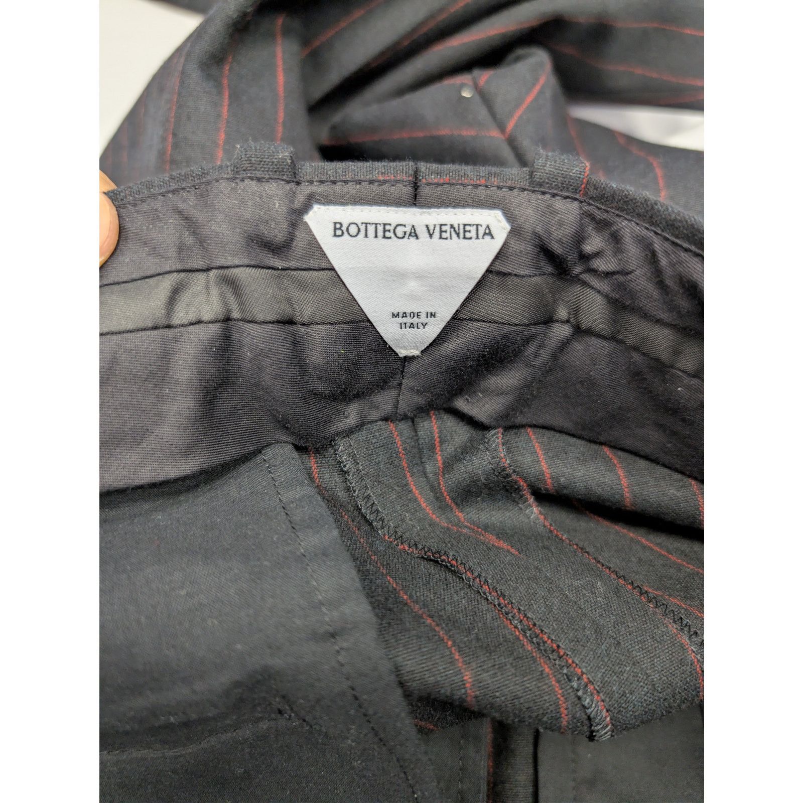 Bottega Veneta o1rshd1 Classic Wool Pinstripe Trousers Casual Pants Size US 34 / EU 50 - 16 Thumbnail