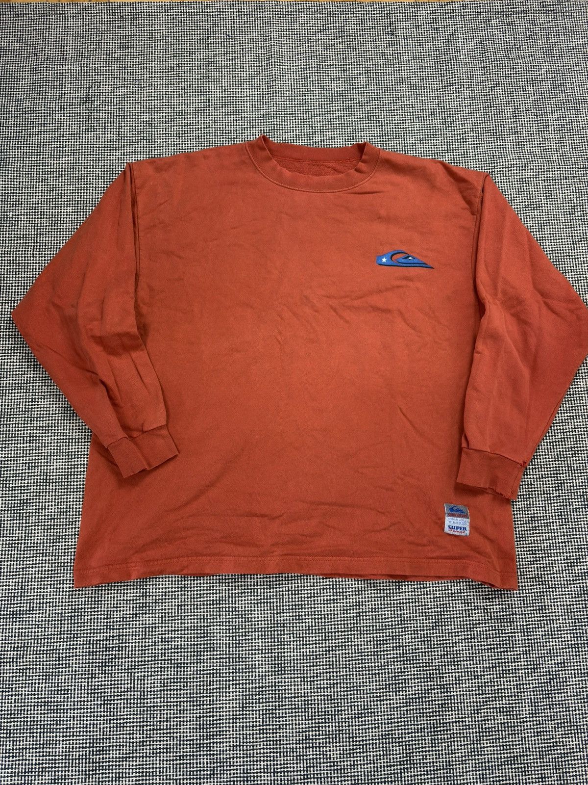 Quiksilver 90s Quiksilver USA baggy sweatshirt USA skate surf Size US XL / EU 56 / 4 - 2 Thumbnail