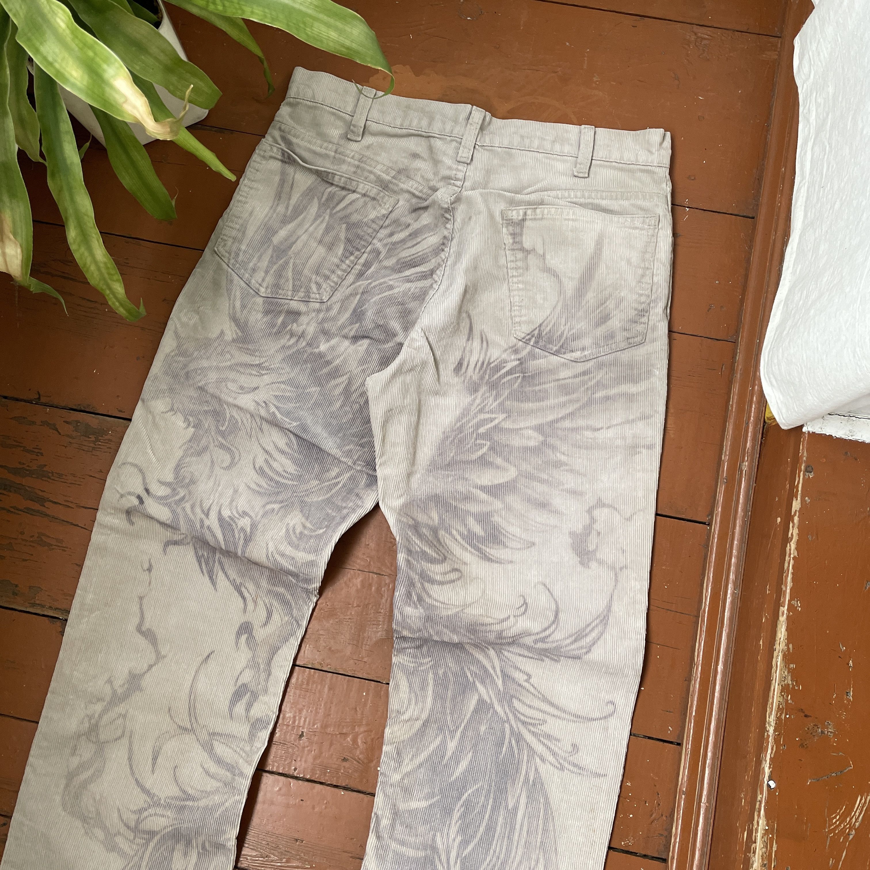 Levi's Levi's corduroy Phoenix Custom Art bird animal opium y2k Size US 32 / EU 48 - 6 Thumbnail