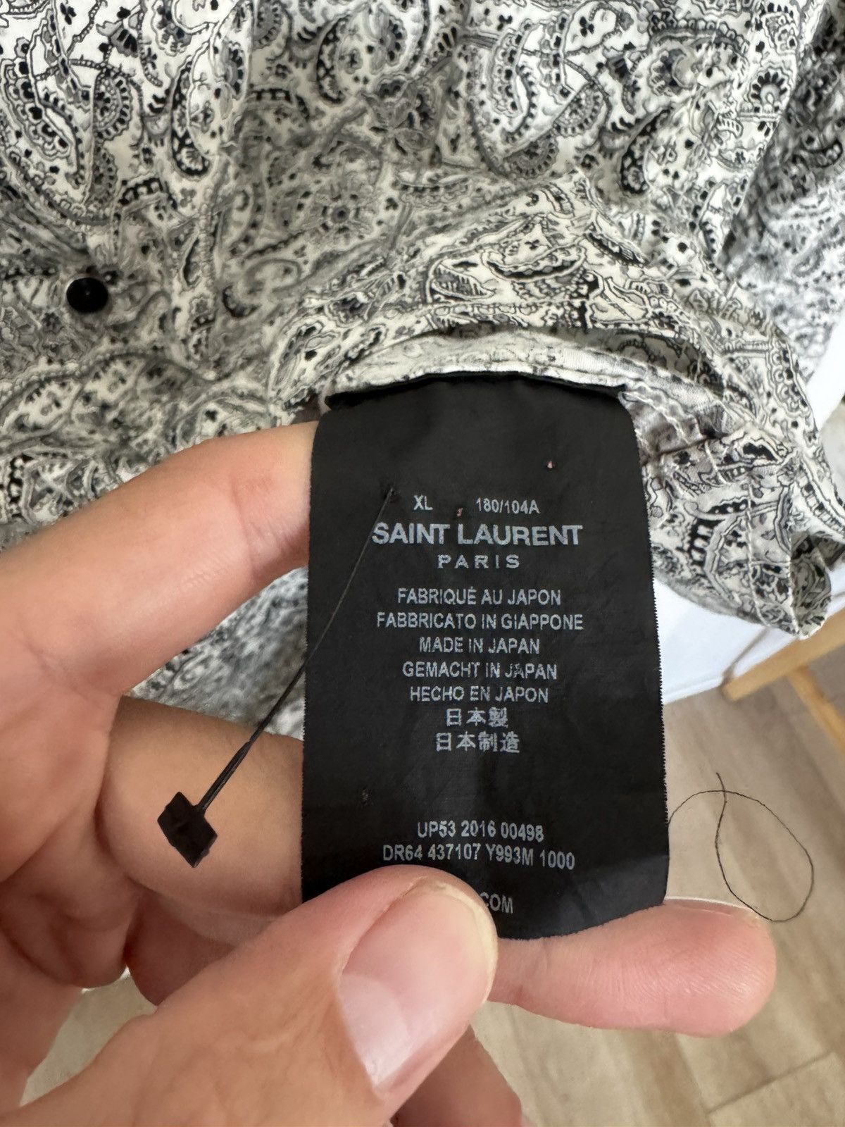 Saint Laurent Paris Palladium fw16 hedi Paisley western shirt Size US XL / EU 56 / 4 - 3 Thumbnail