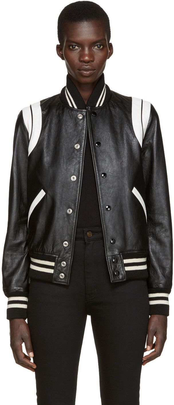 Saint Laurent Paris Saint Laurent Paris Sz.44 Leather Teddy Jacket Size US S / EU 44-46 / 1 - 3 Thumbnail