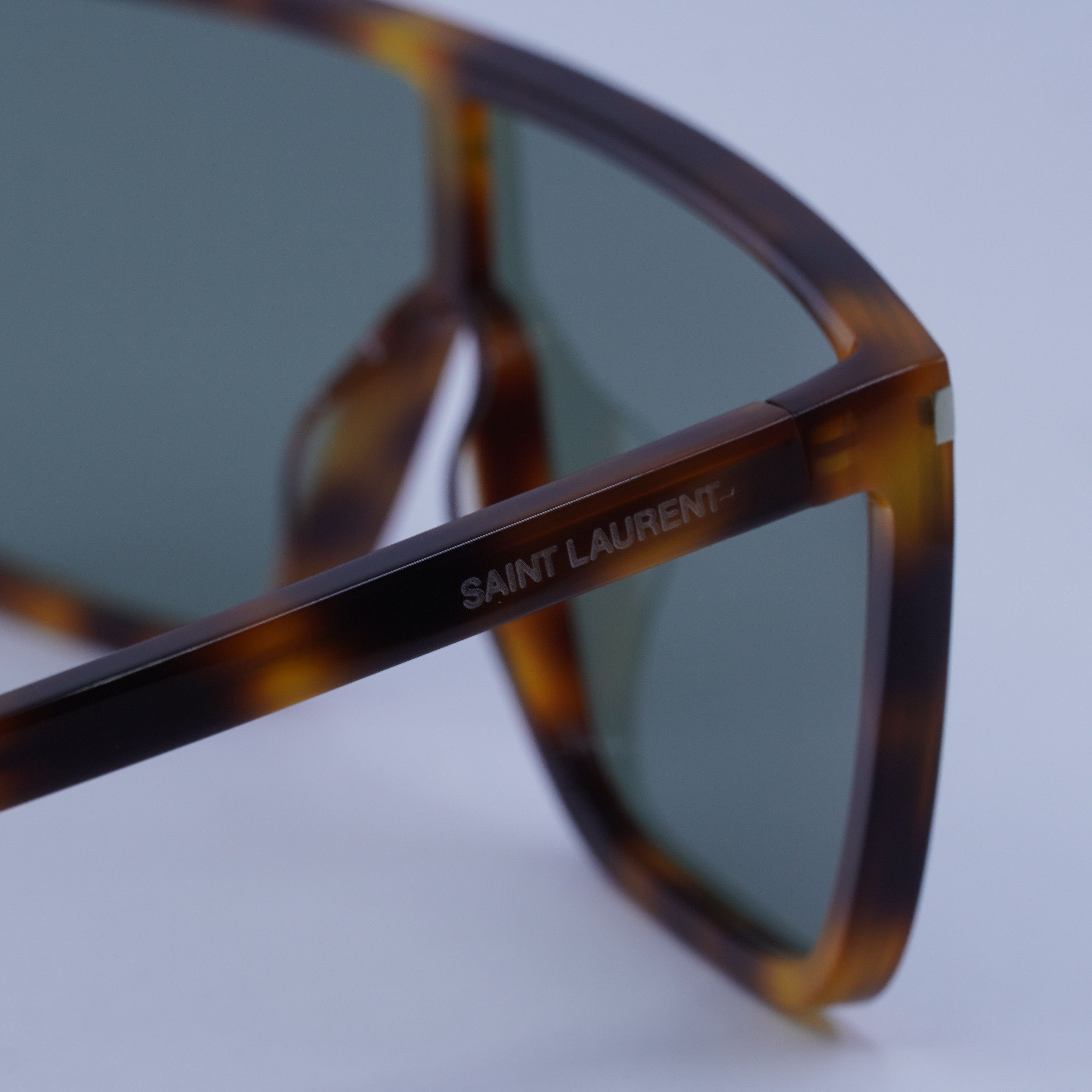 Saint Laurent Paris Saint Laurent SL364 MASK ACE 002 Sunglasses Havana Frame Size ONE SIZE - 11 Thumbnail