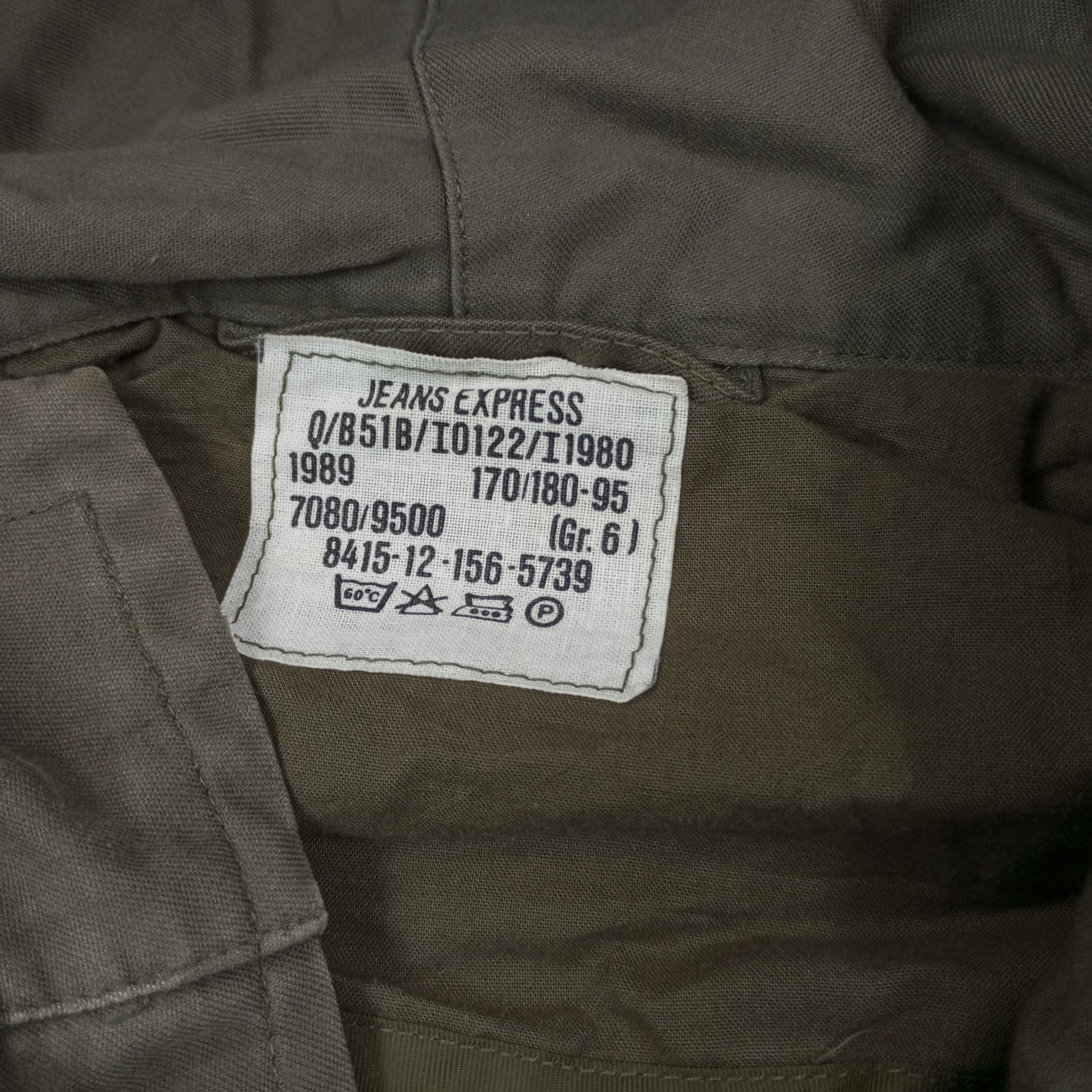 Vintage Jeans Express Military Style Jacket c233n5 Size US L / EU 52-54 / 3 - 5 Thumbnail