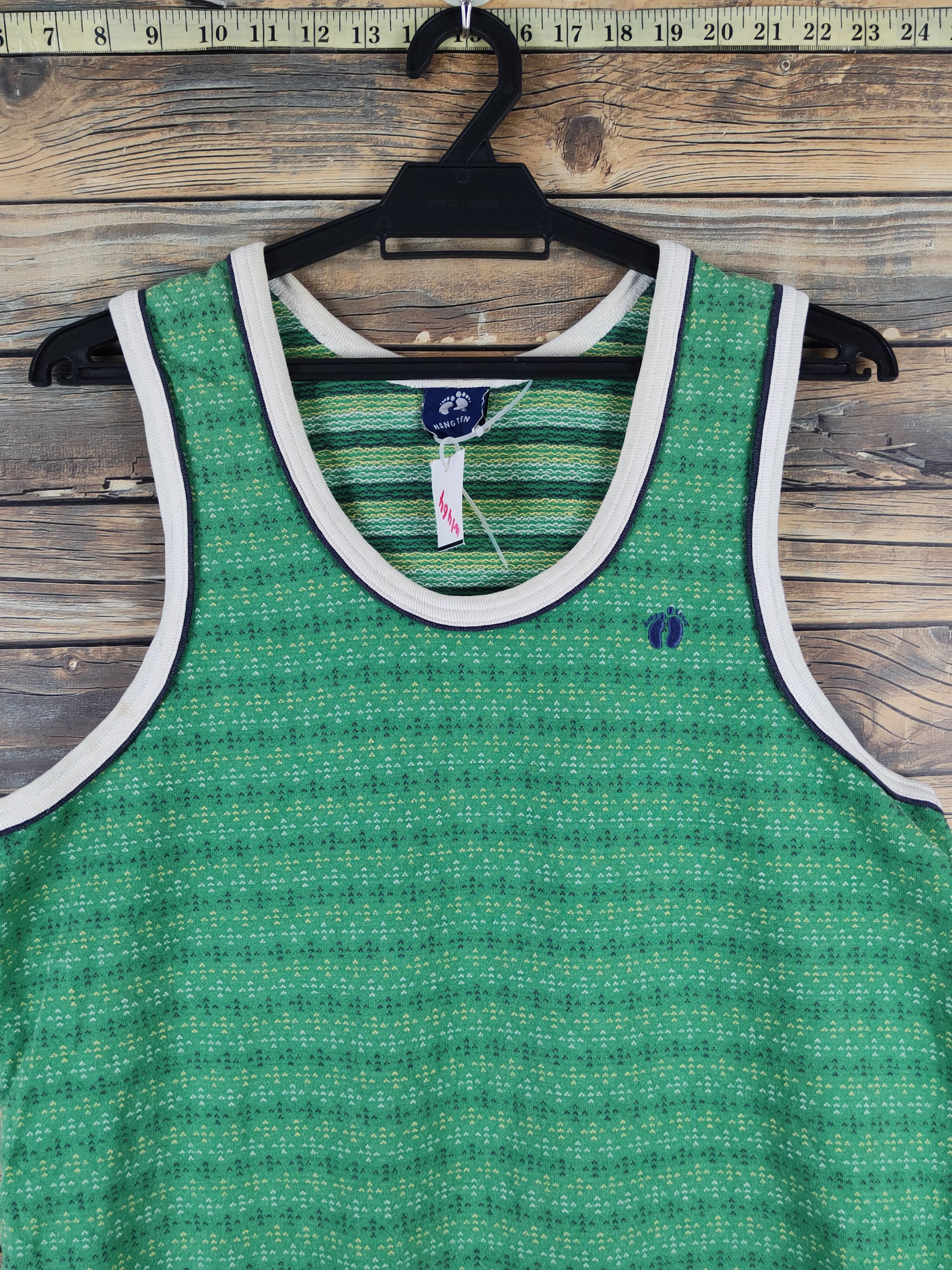 Hang Ten Hang Ten vintage Green Sleeveless #W1464 Size US M / EU 48-50 / 2 - 2 Thumbnail
