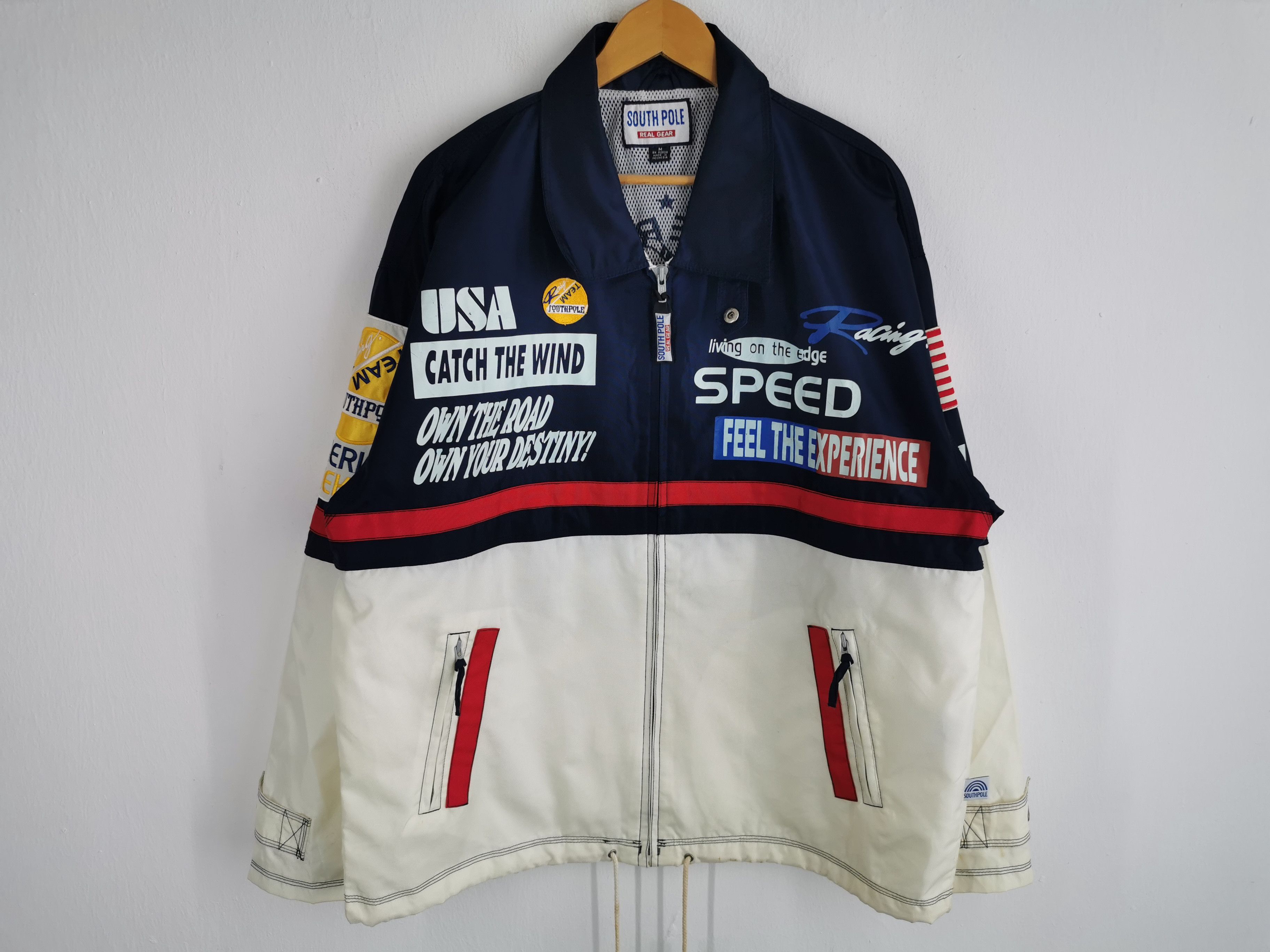Southpole Vintage 90's Southpole Racing Team Jacket Nylon Size M Size US L / EU 52-54 / 3 - 2 Thumbnail