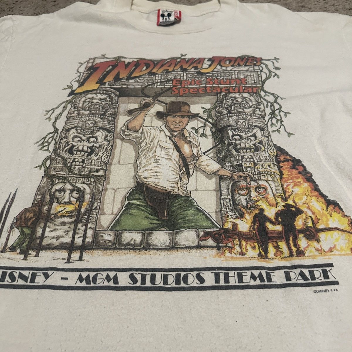 Disney Vintage Indiana Jones Disney MGM Studios 90s Shirt Size US L / EU 52-54 / 3 - 3 Thumbnail