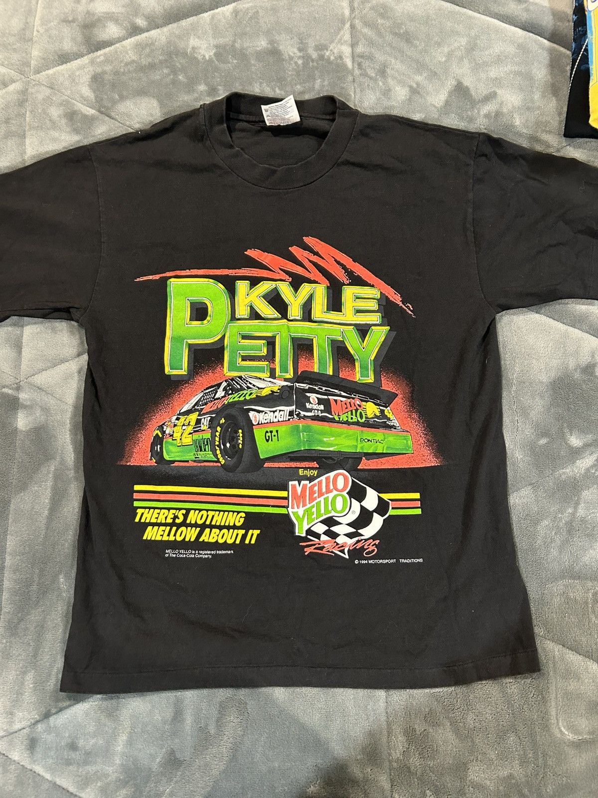 Hanes × NASCAR × Vintage Vintage 1990s Kyle Petty nascar t shirt Size US M / EU 48-50 / 2 - 2 Thumbnail