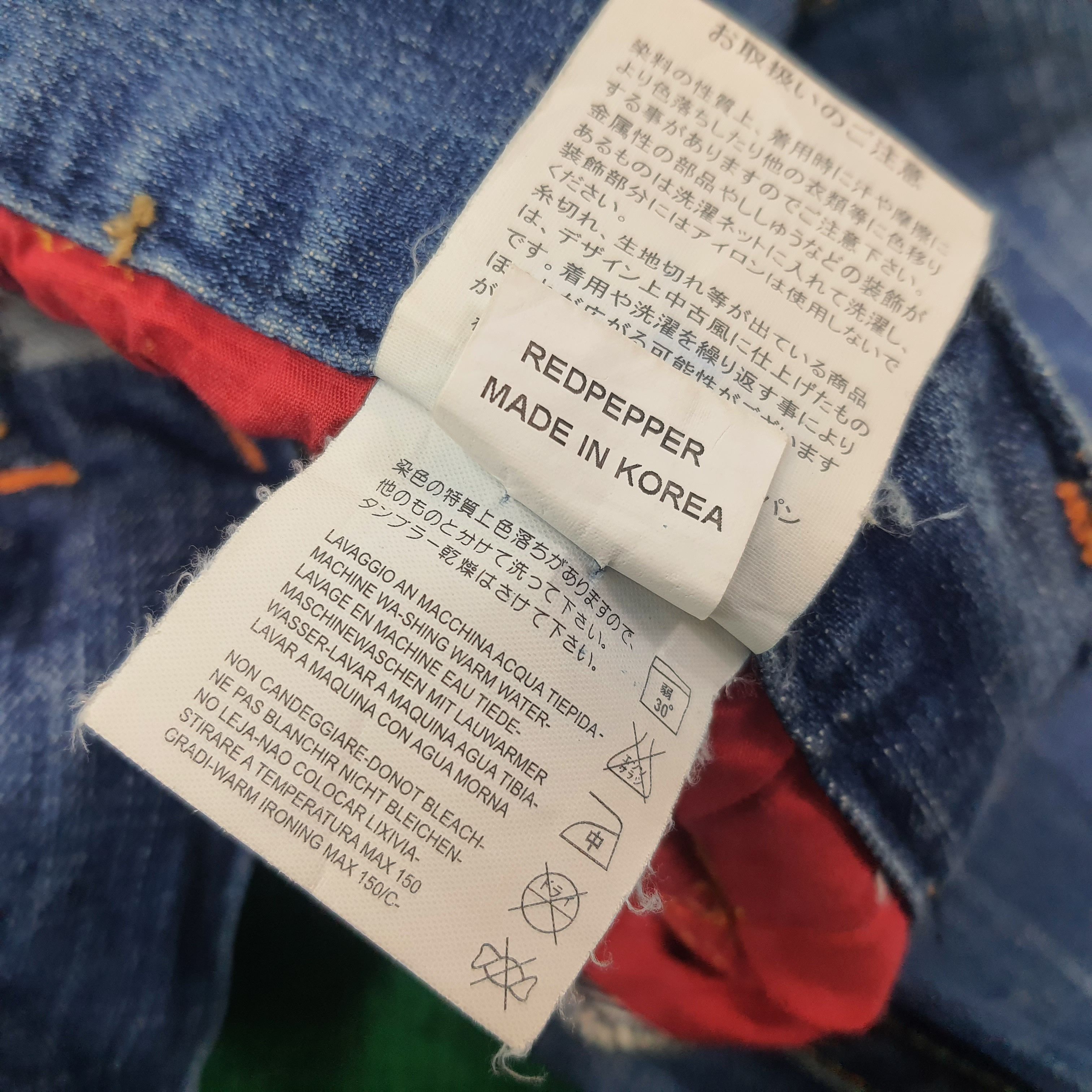 Japanese Brand Vintage Red Pepper Japan Denim Y2k Jeans C258N8 Size US 32 / EU 48 - 11 Thumbnail