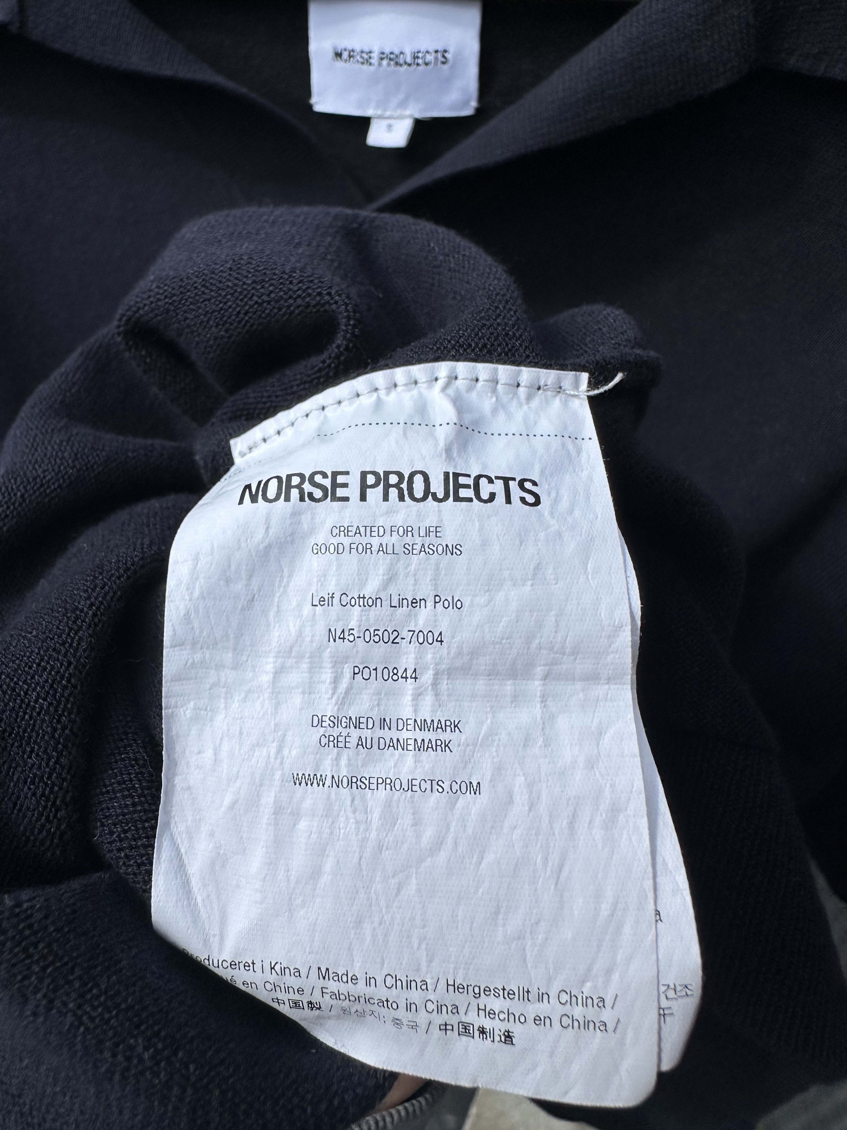 Norse Projects Leif Cotton Linen Polo Dark Navy Size US S / EU 44-46 / 1 - 5 Thumbnail