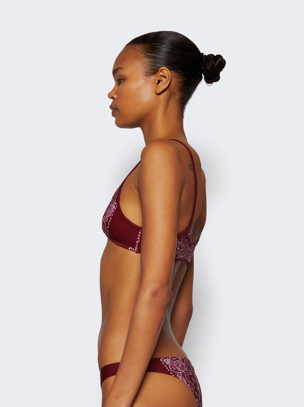 The Attico o1mle0526 Two-Piece Bandana Swimsuit in Red Size XXS / US 00 / IT 34 - 4 Thumbnail