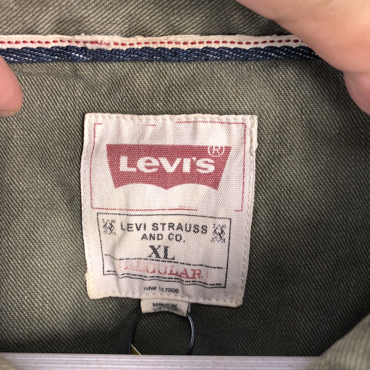 Levi's Levis vintage Green jacket #A2552 Size US XL / EU 56 / 4 - 12 Thumbnail