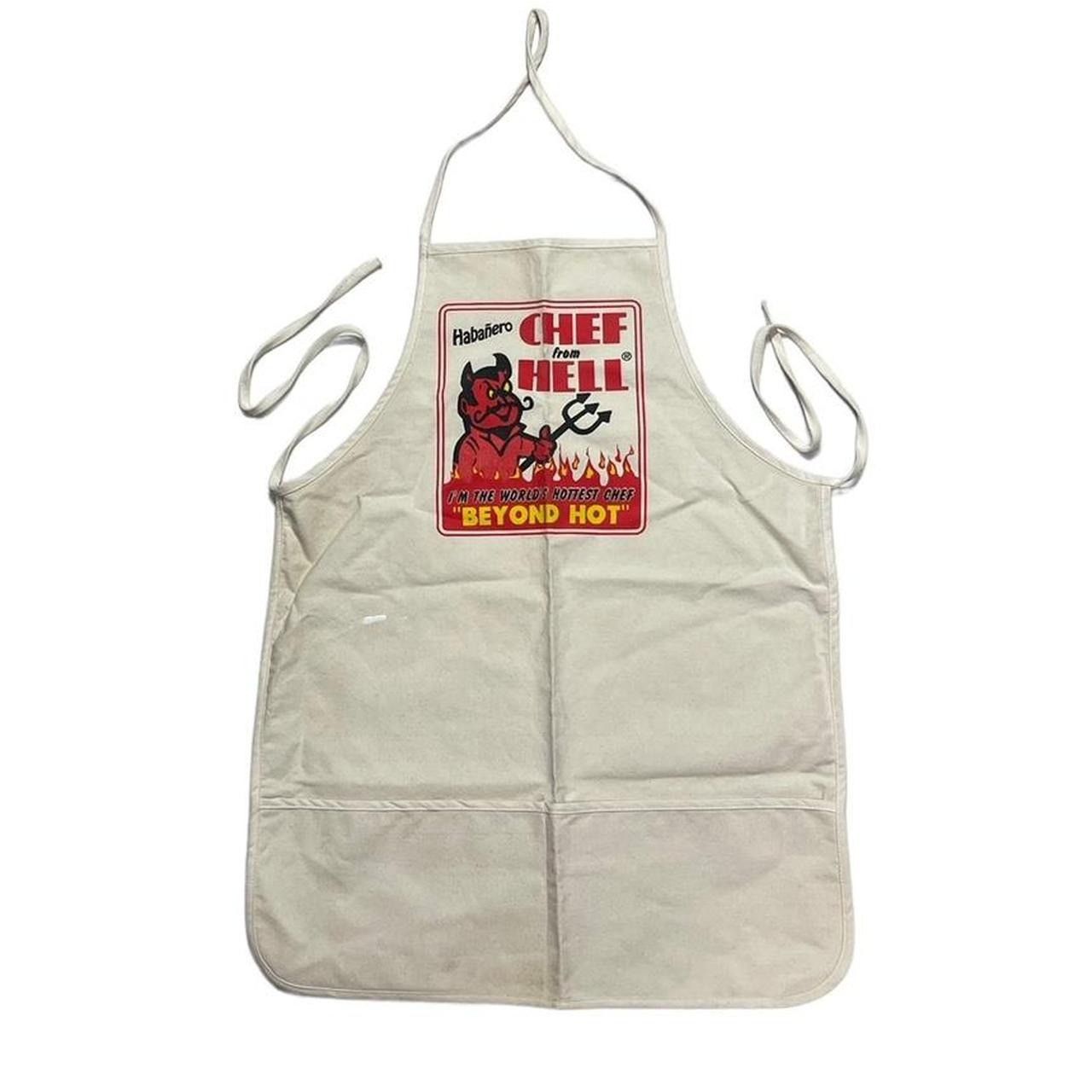 Vintage Vintage Chef From Hell Hottest Chef in the World Apron Size ONE SIZE - 1 Thumbnail