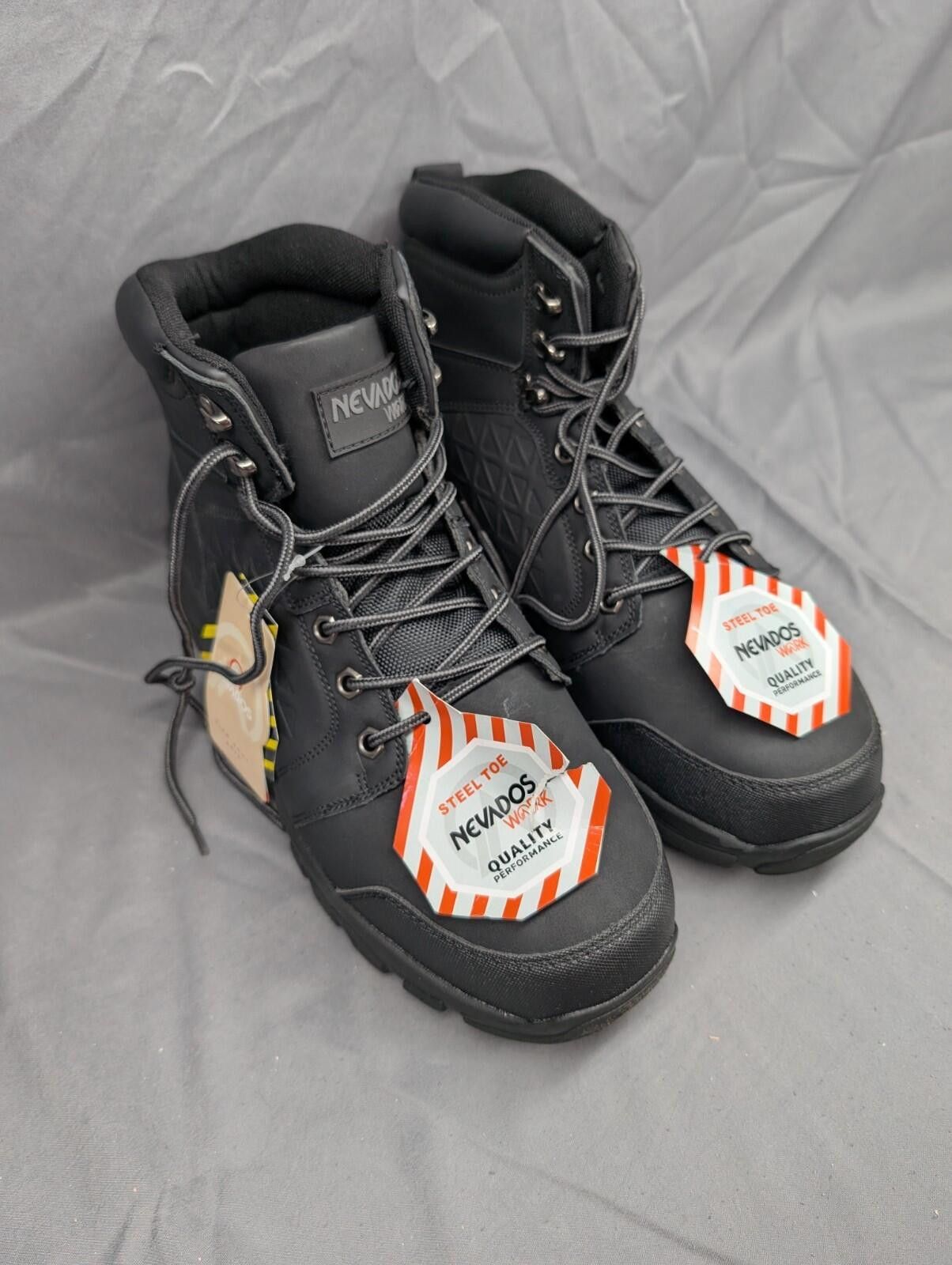 Other Nevados Leeds Steel Toe Safety Work Boots Black Size 12 Size US 12 / EU 45 - 3 Thumbnail
