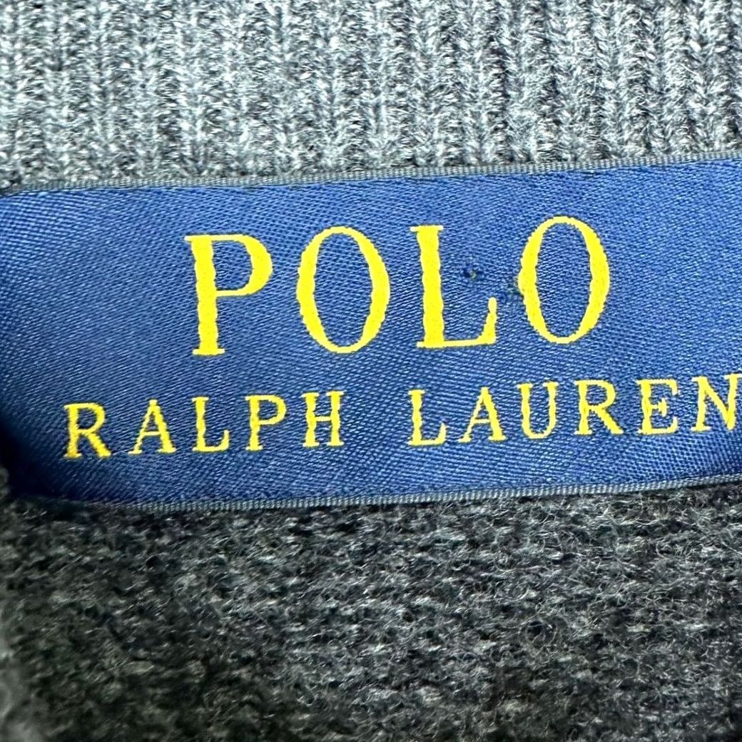 Polo Ralph Lauren Polo Ralph Lauren Sweater Mens XL Grey 100% Merino Wool Quarter Zip Pullover Size US XL / EU 56 / 4 - 5 Thumbnail