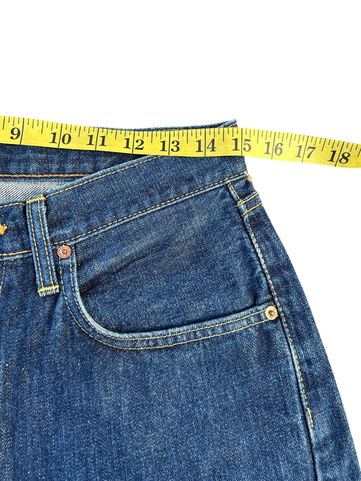 Kapital Vintage Edwin 505 Selvedge Short Denim Jeans baggy Size US 30 / EU 46 - 13 Thumbnail