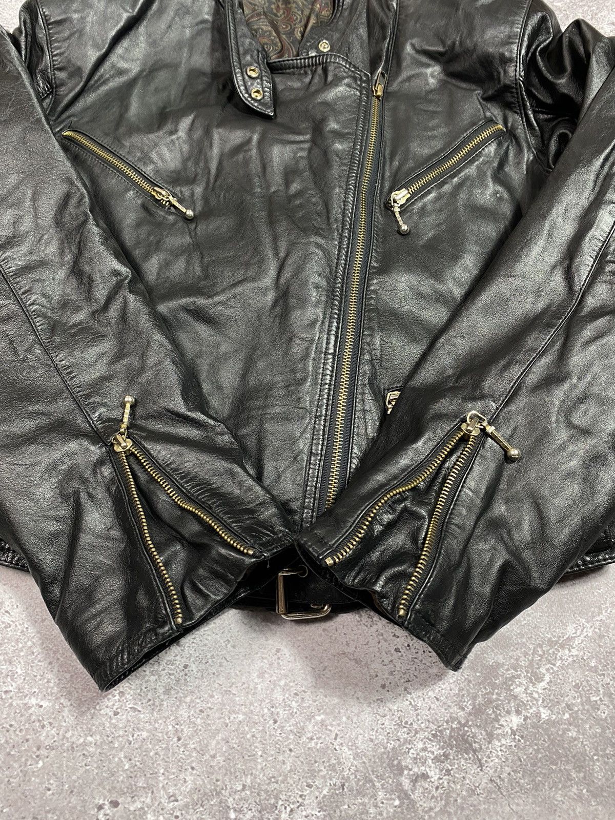 Vintage Vintage ECHTES LEDER leather jacket Size M / US 6-8 / IT 42-44 - 4 Thumbnail